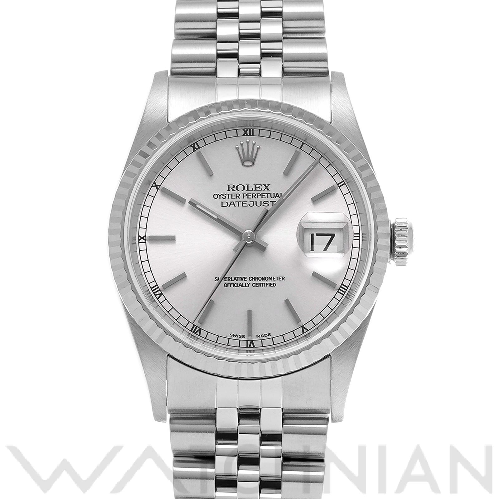 ロレックス デイトジャスト 16234 シルバー メンズ 時計 【中古】【wristwatch】