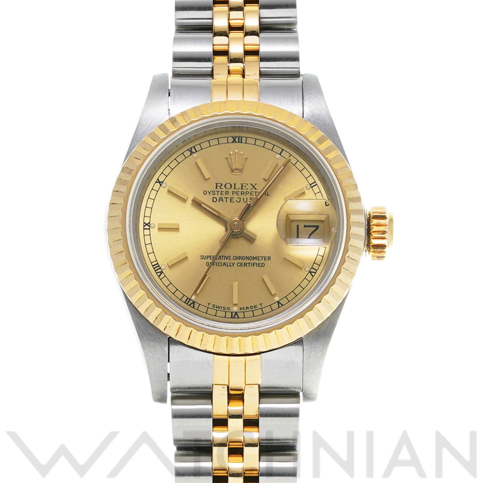 ロレックス デイトジャスト 26 69173 シャンパン レディース 時計 【中古】【wristwatch】