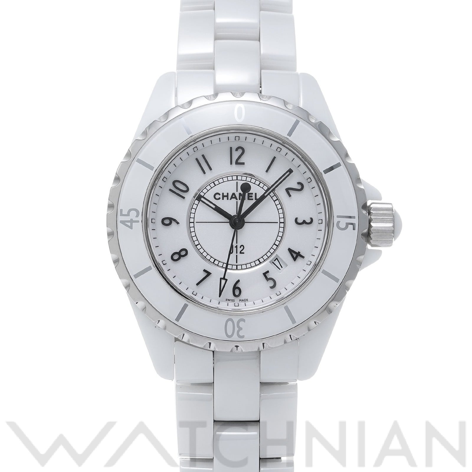 シャネル / CHANEL J12 33MM H0968 ホワイト レディース 時計 【中古】【wristwatch】