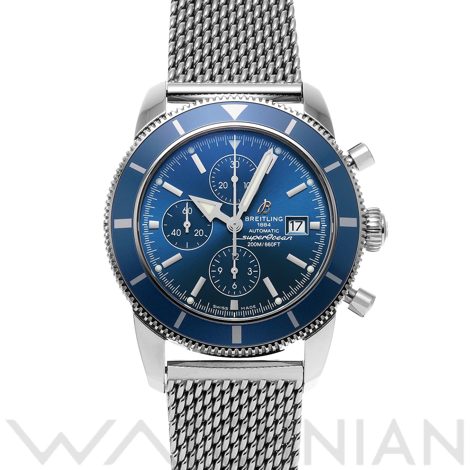 ブライトリング / BREITLING スーパーオーシャン ヘリテージ クロノグラフ 46 A1332016/C758 ブルー メンズ 時計 【中古】【wristwatch】