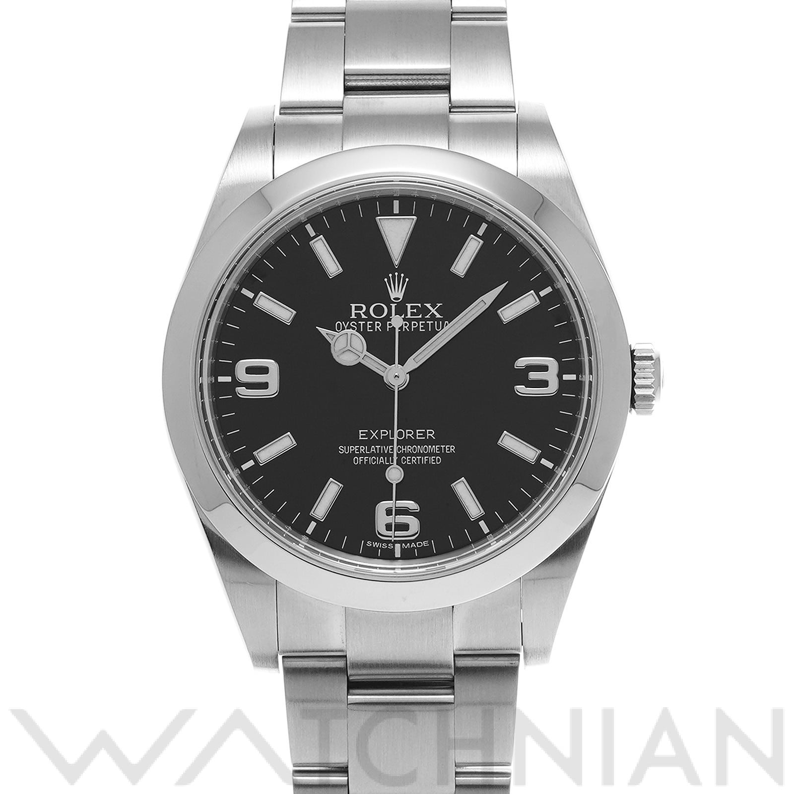 ロレックス エクスプローラー 214270 ブラック メンズ 時計 【中古】【wristwatch】