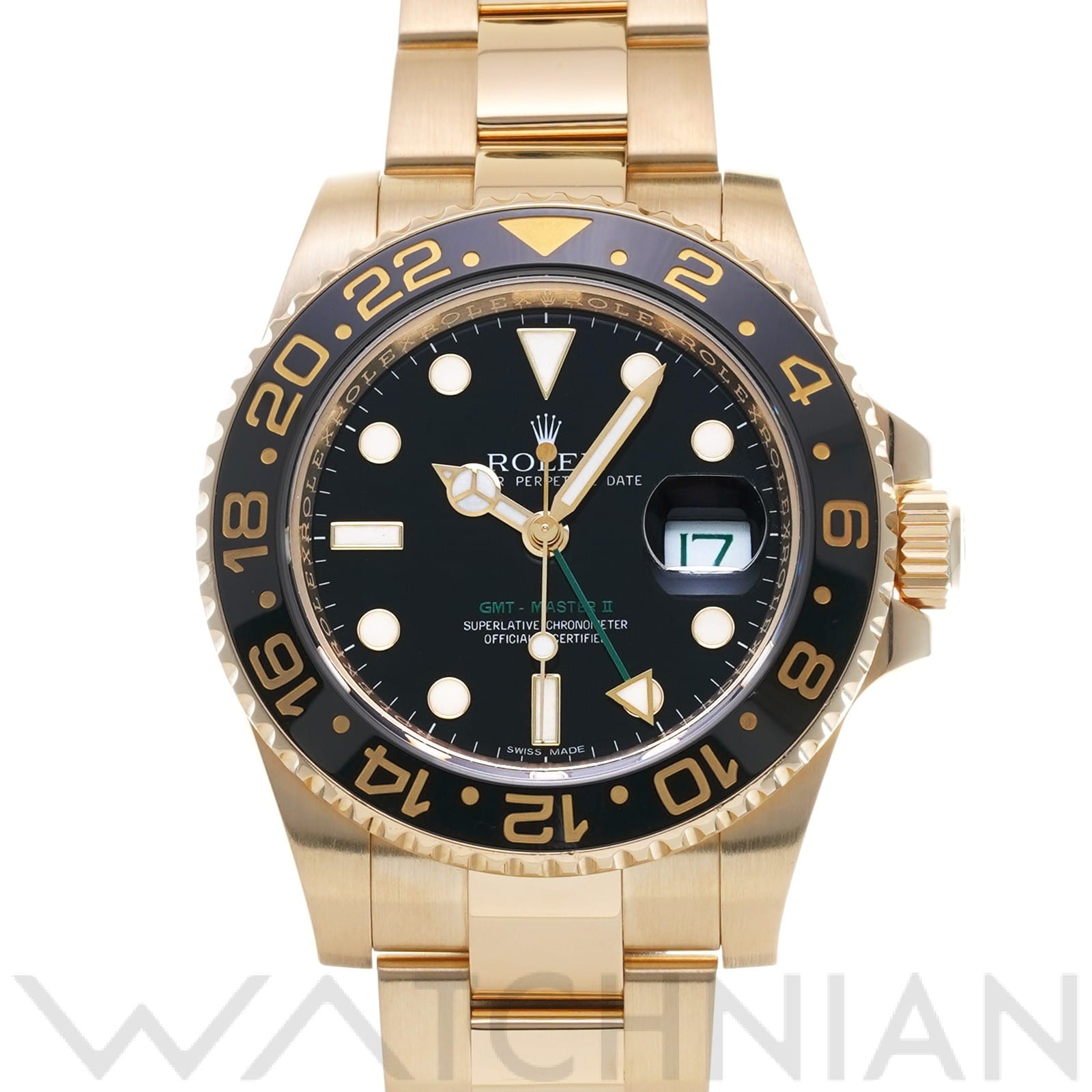 ロレックス GMTマスターII 116718LN ブラック メンズ 時計 【中古】【wristwatch】