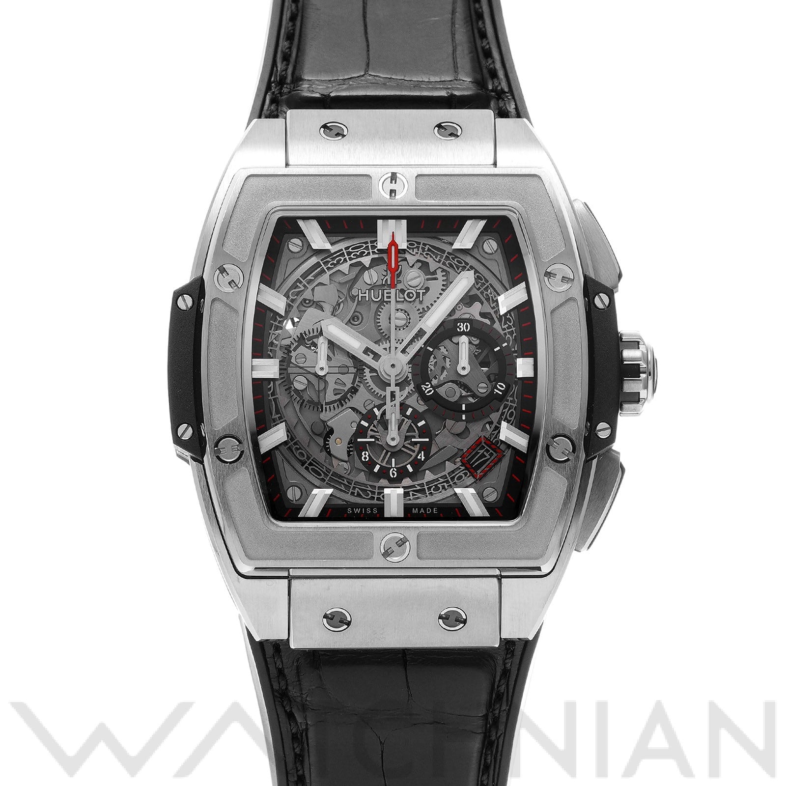 スピリット オブ ビッグバン チタニウム 641.NX.0173.LR スケルトン ウブロ HUBLOT メンズ 【中古】