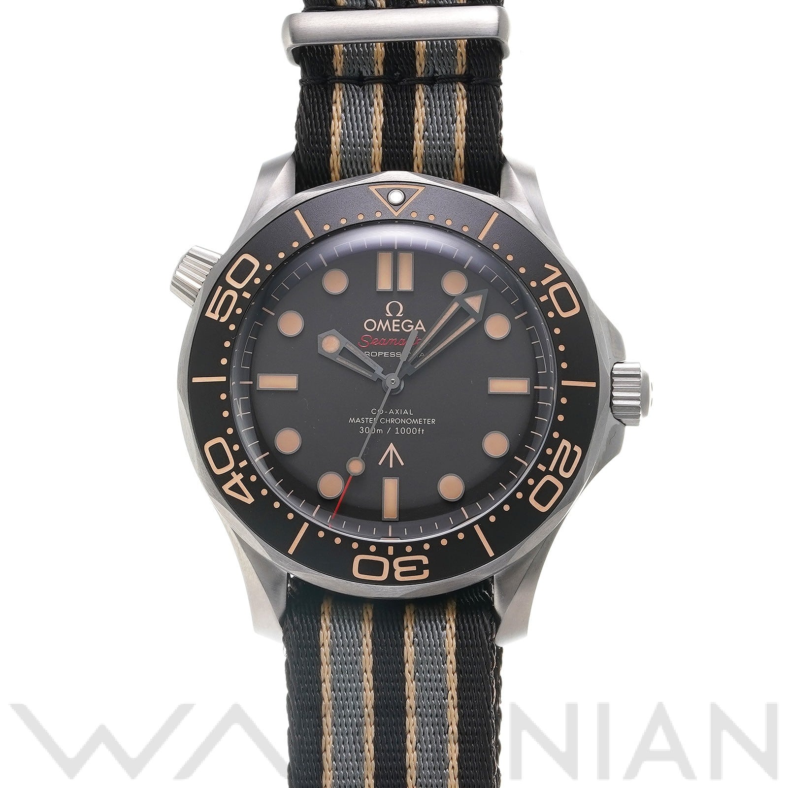 シーマスター ダイバー300 コーアクシャル マスタークロノメーター 007 210.92.42.20.01.001 ブラウン オメガ OMEGA メンズ 【中古】