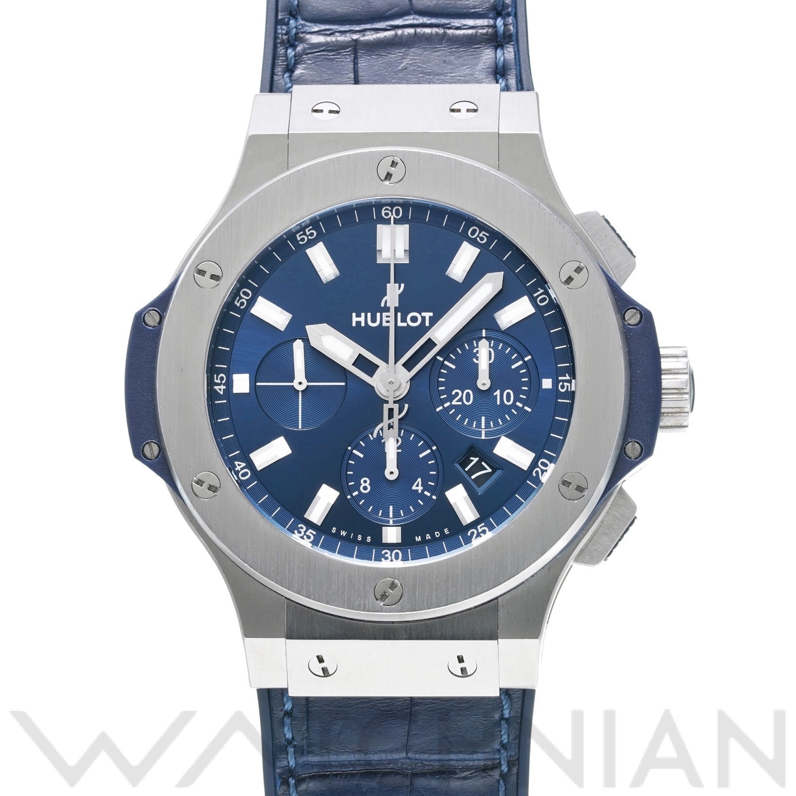 ビッグバン スチール ブルー 301.SX.7170.LR ブルー ウブロ HUBLOT メンズ 【中古】