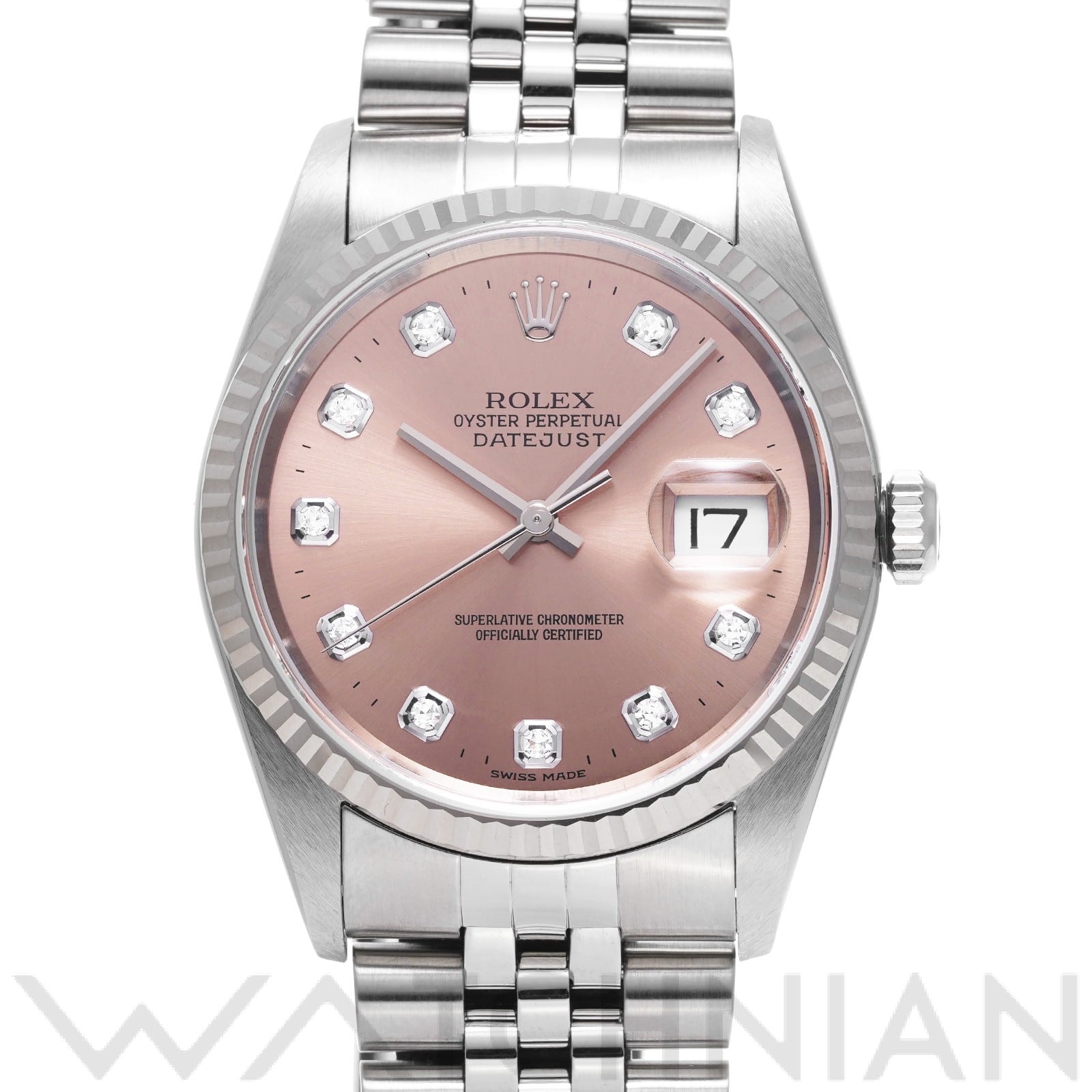 ロレックス デイトジャスト 16234G ピンク/ダイヤモンド メンズ 時計 【中古】【wristwatch】