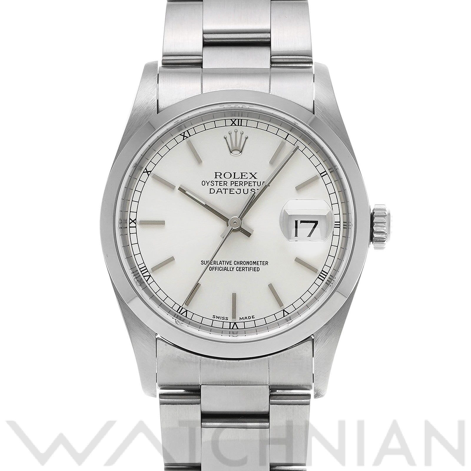 ロレックス デイトジャスト 16200 シルバー メンズ 時計 【中古】【wristwatch】