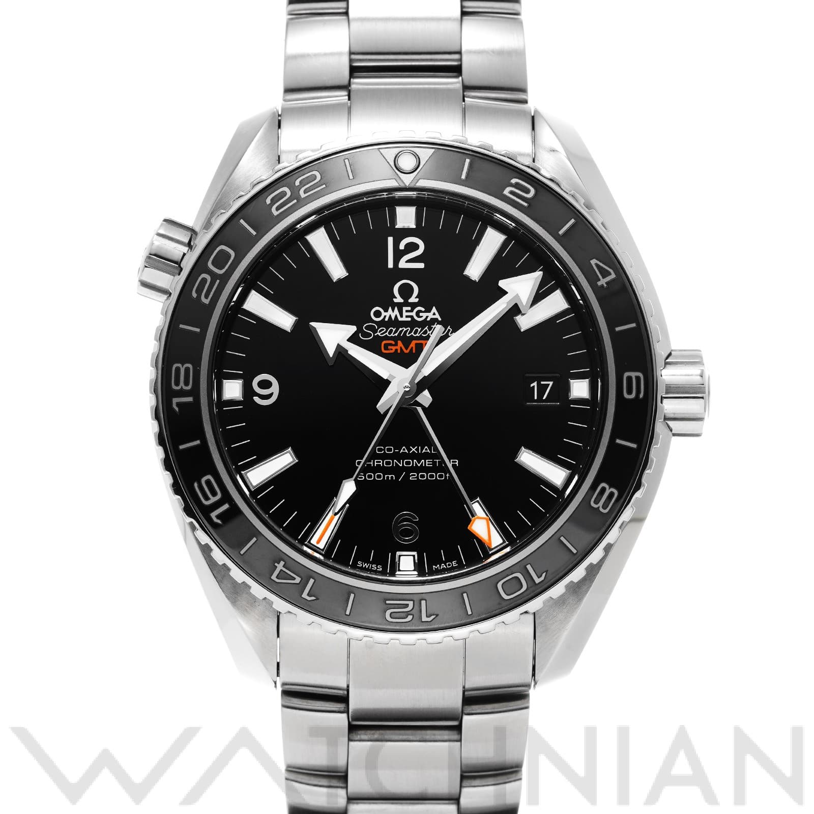 オメガ / OMEGA シーマスター プラネットオーシャン 600 コーアクシャル GMT 232.30.44.22.01.001 ブラック メンズ 時計 【中古】【wristwatch】