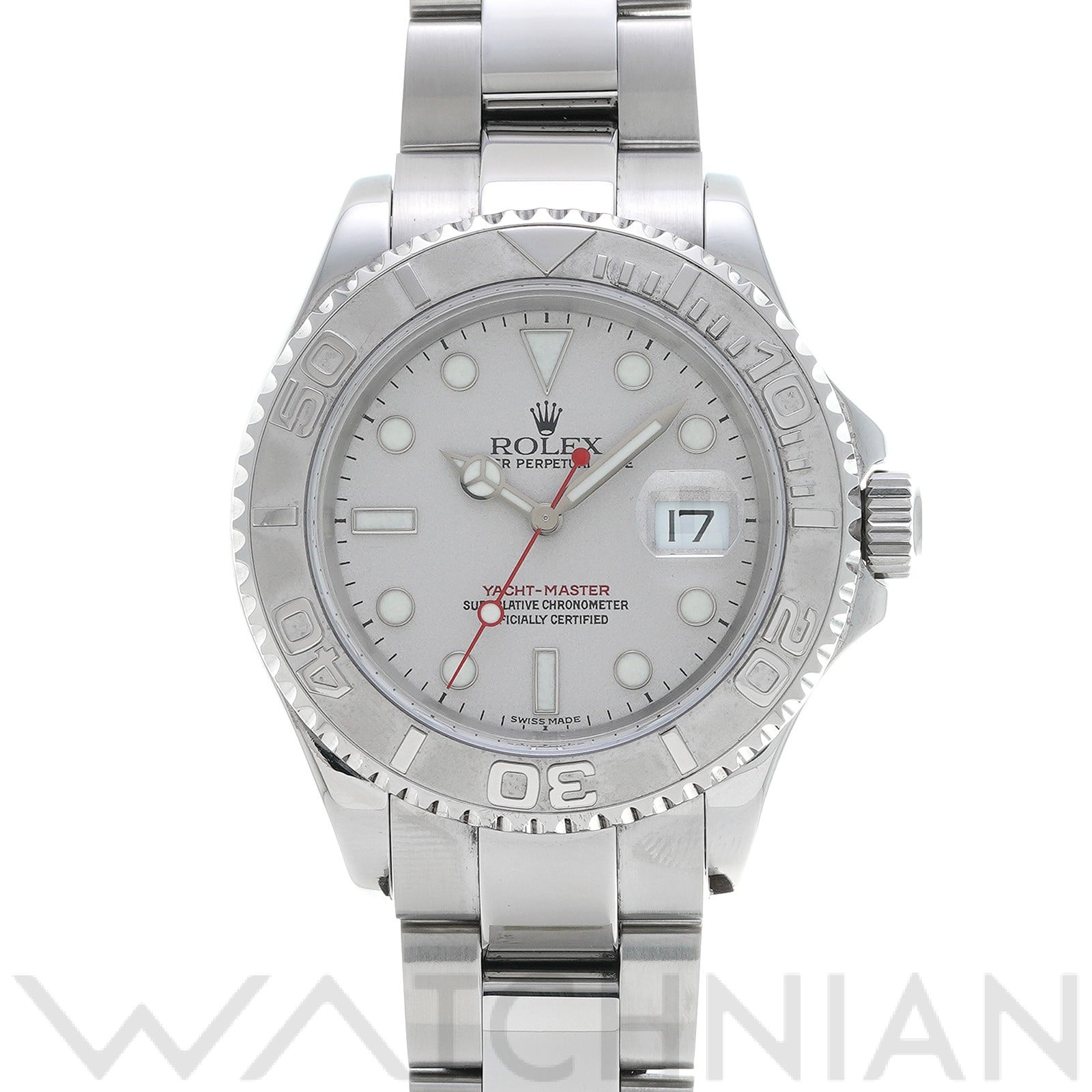 ヨットマスター ロレジウム 16622 F番(2004年頃製造) グレー ロレックス ROLEX メンズ 【中古】