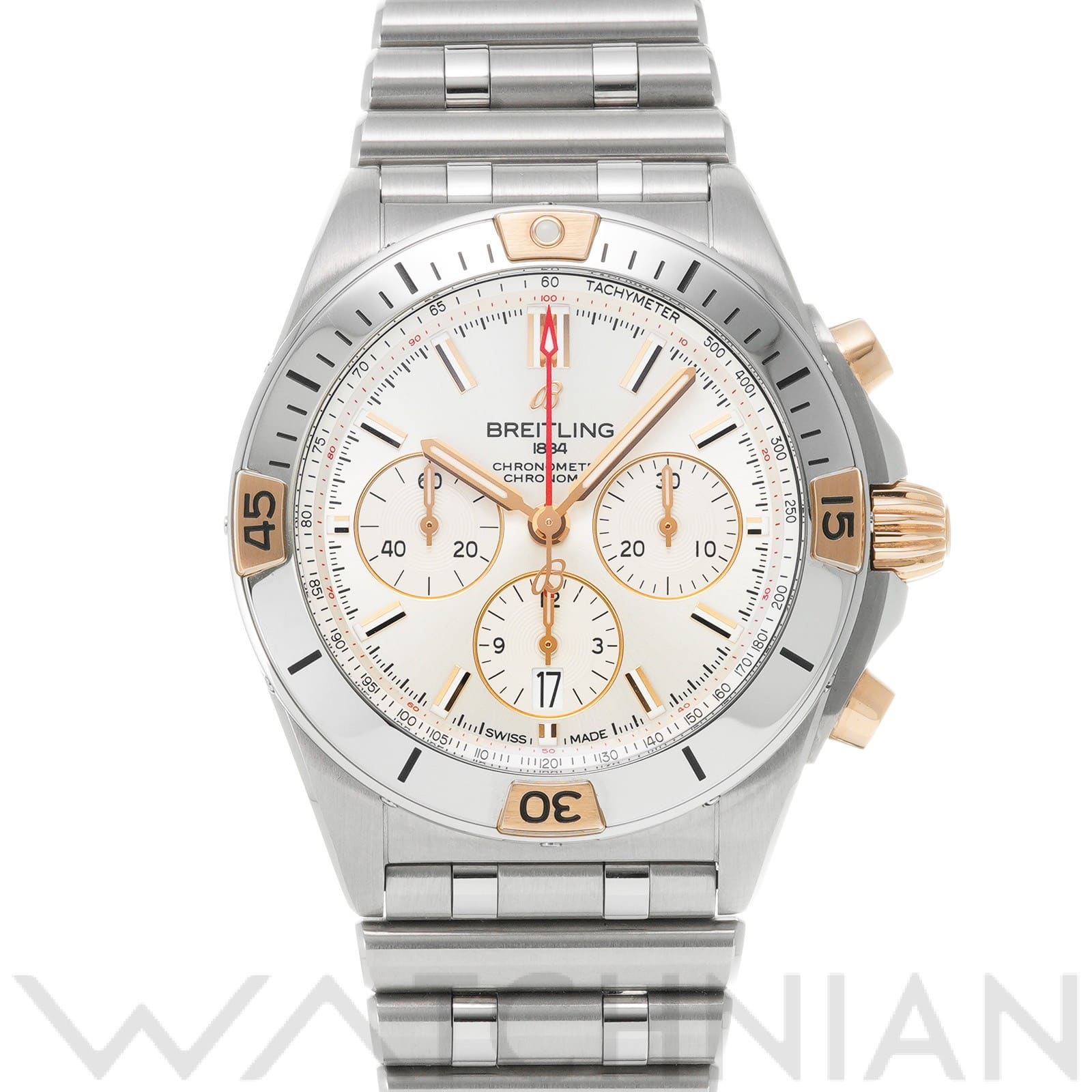 ブライトリング クロノマット B01 42 IB0134101G1A1 シルバー メンズ 時計 【中古】【wristwatch】