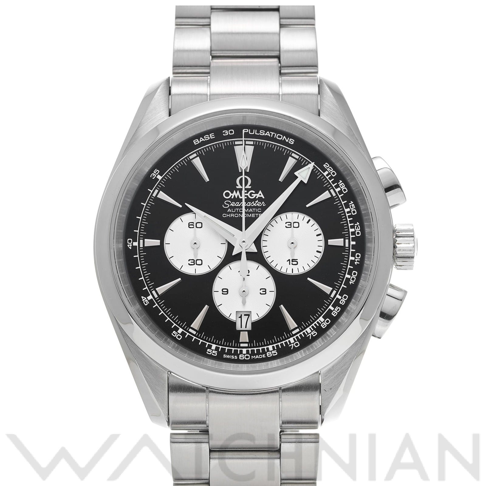 オメガ / OMEGA シーマスター アクアテラ クロノグラフ 221.10.42.40.01.002 ブラック/シルバー メンズ 時計 【中古】【wristwatch】