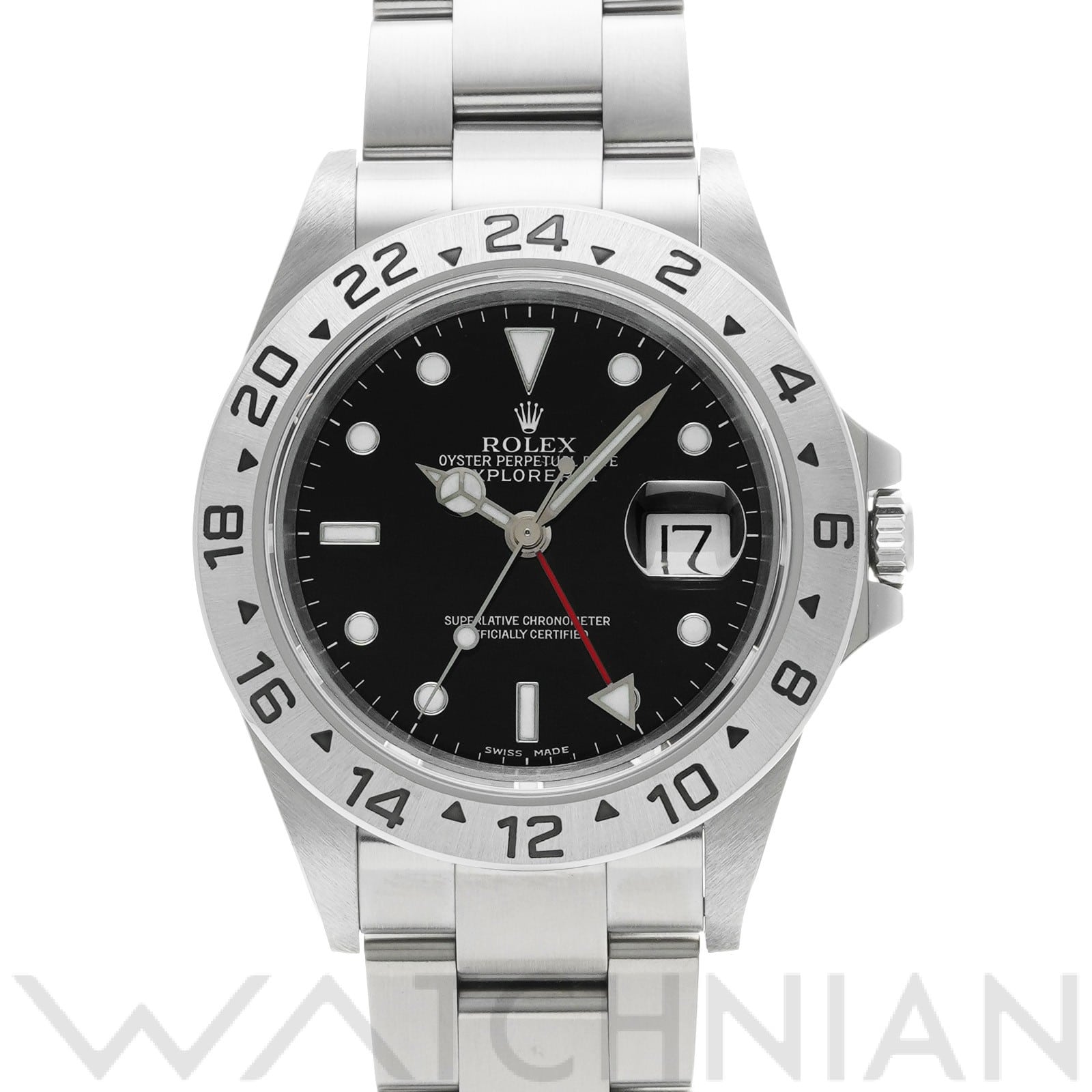 ロレックス エクスプローラーII 16570 ブラック メンズ 時計 【中古】【wristwatch】