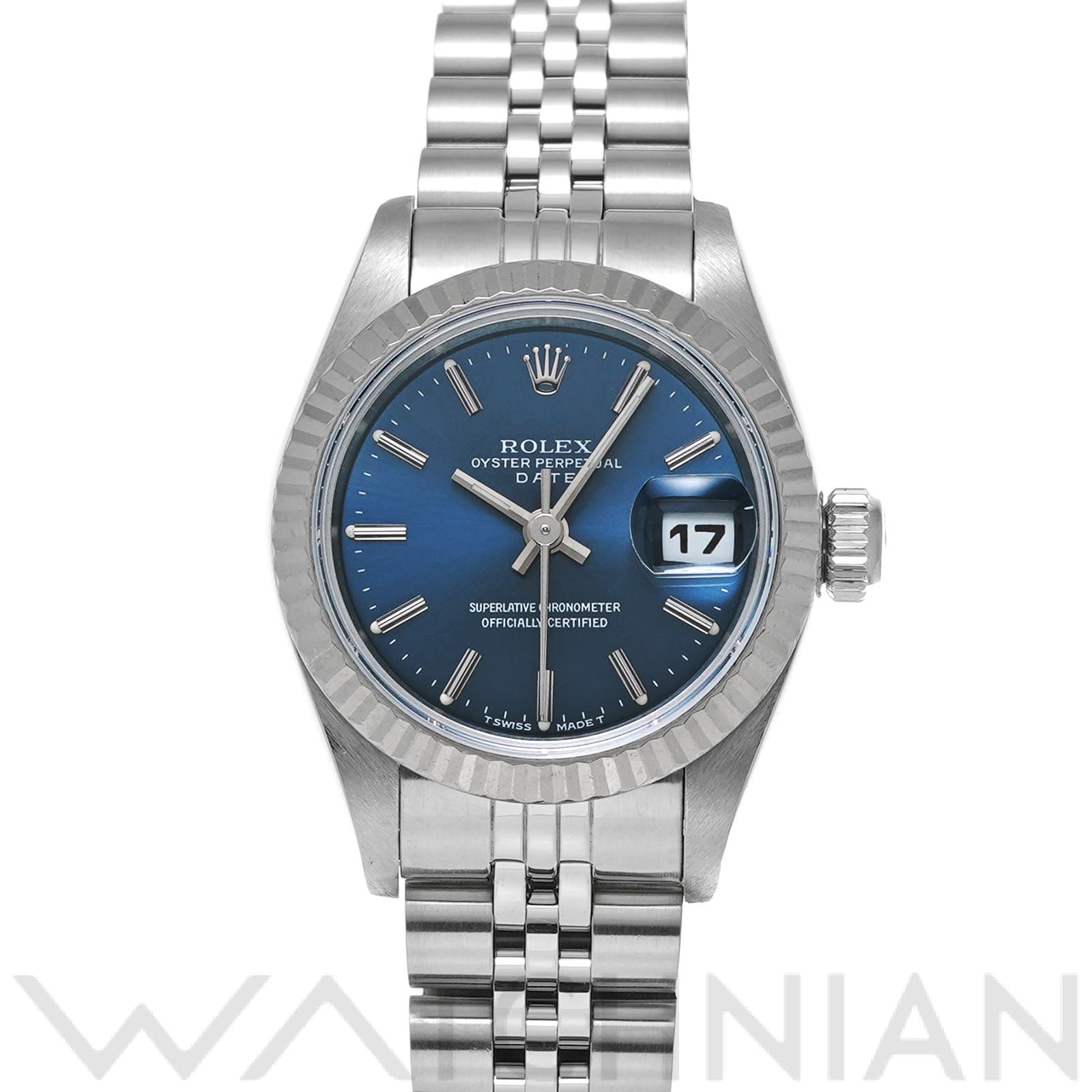 ロレックス デイトジャスト 69174 ブルー レディース 時計 【中古】【wristwatch】