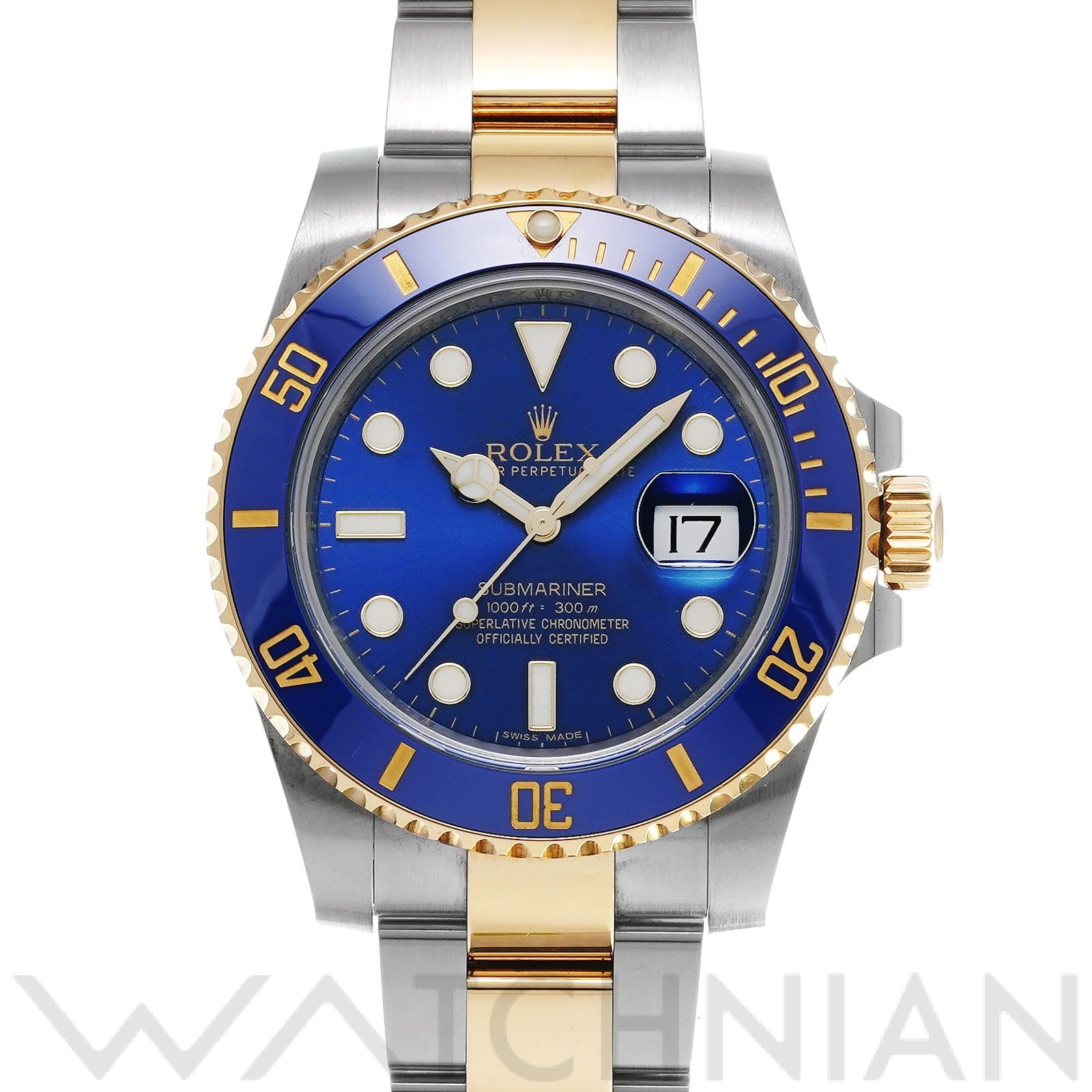 サブマリーナ デイト 116613LB ランダムシリアル ブルー ロレックス ROLEX メンズ 【中古】