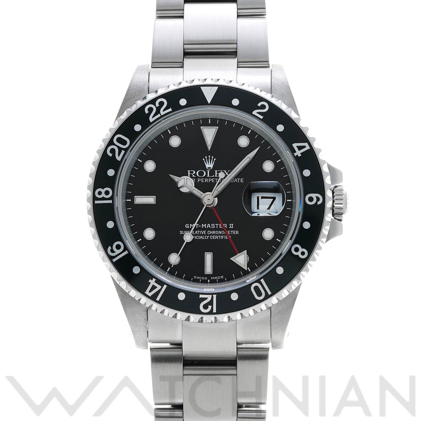 ロレックス GMTマスターII 16710 ブラック メンズ 時計 【中古】【wristwatch】