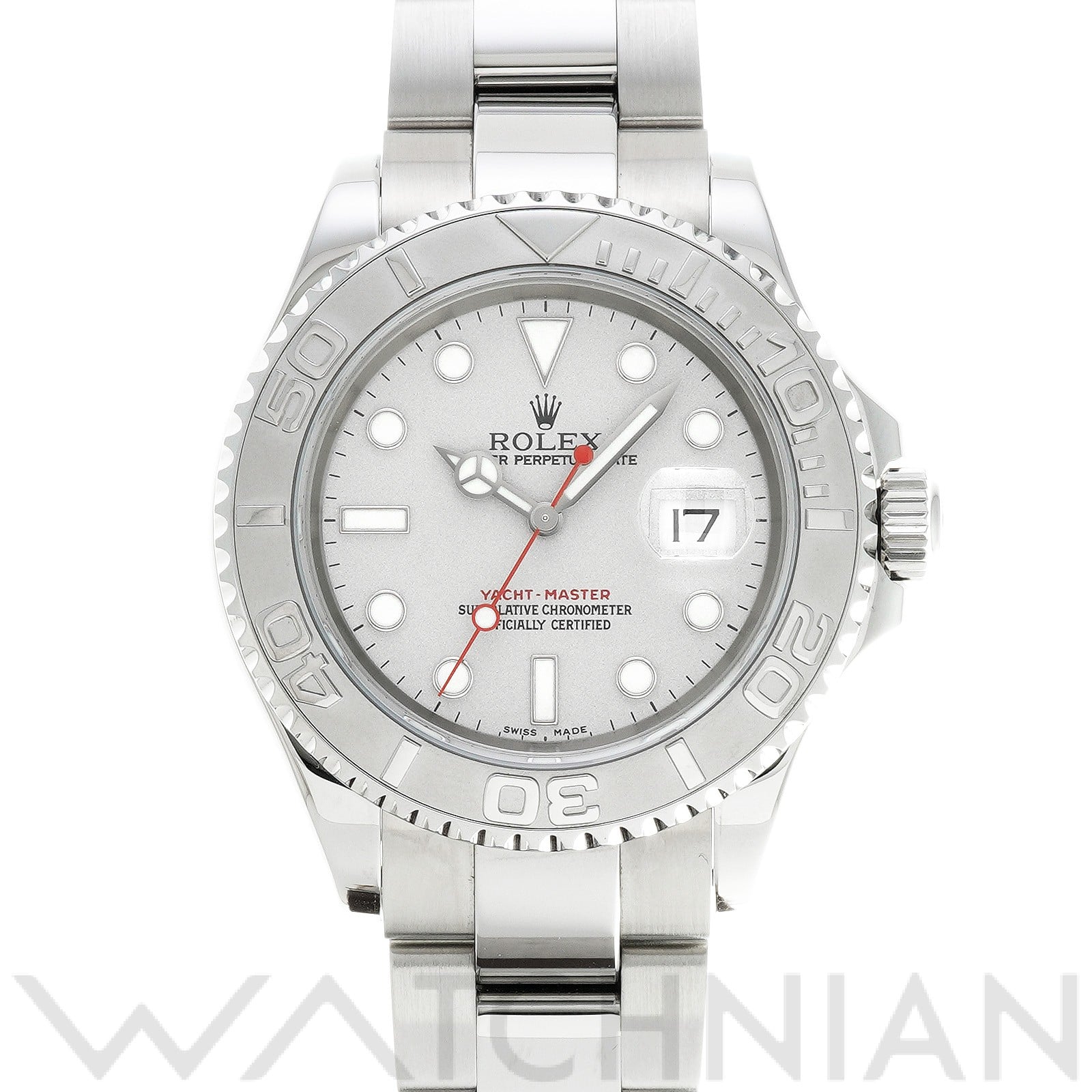 ヨットマスター ロレジウム 16622 F番(2004年頃製造) グレー ロレックス ROLEX メンズ 【中古】