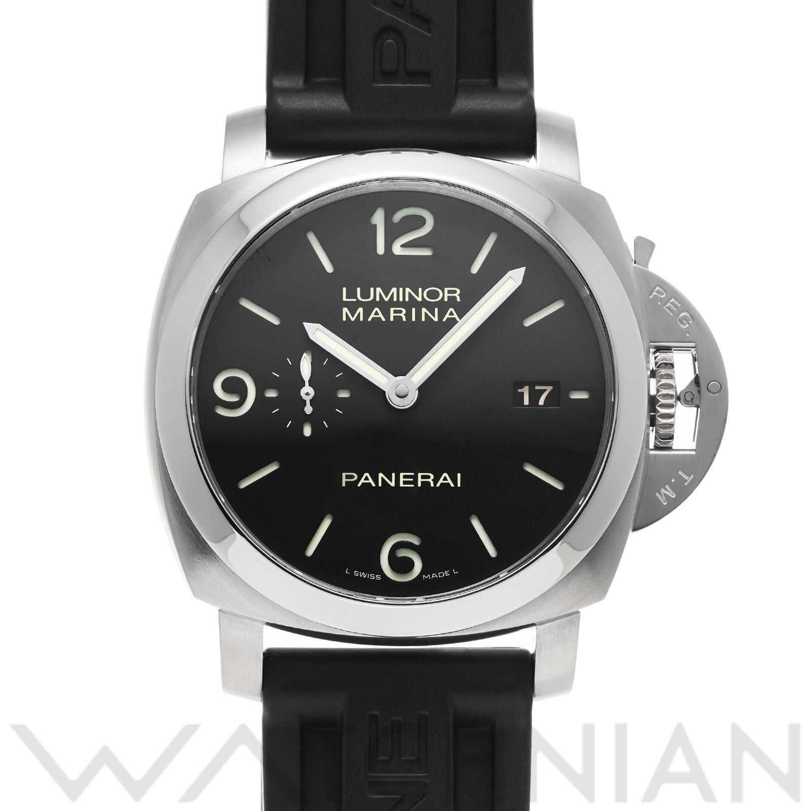 ルミノールマリーナ 1950 3デイズ PAM00312 P番(2013年製造) ブラック パネライ OFFICINE PANERAI メンズ 【中古】