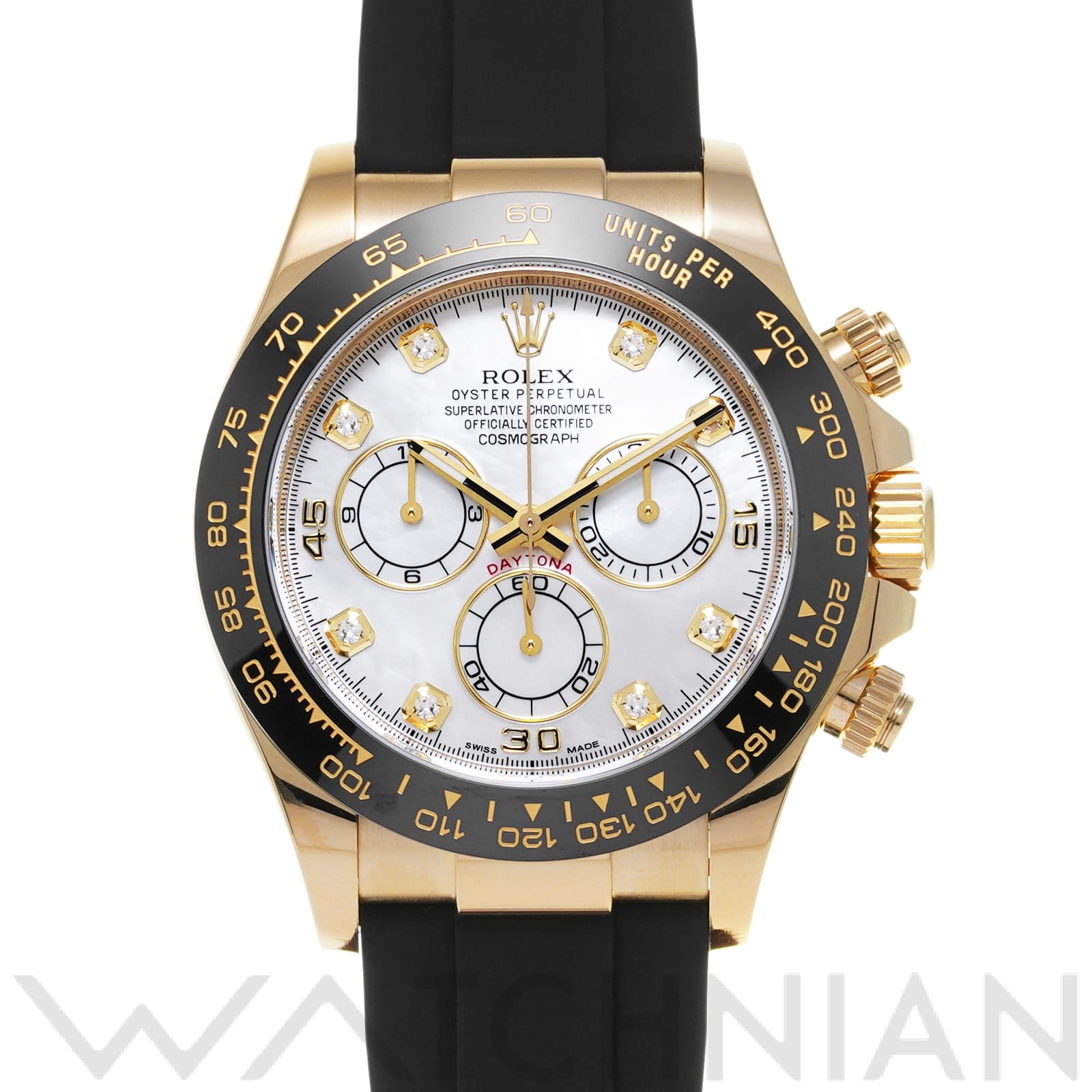 ロレックス コスモグラフ デイトナ 116518LNNG ホワイトシェル/ダイヤモンド メンズ 時計 【中古】【wristwatch】