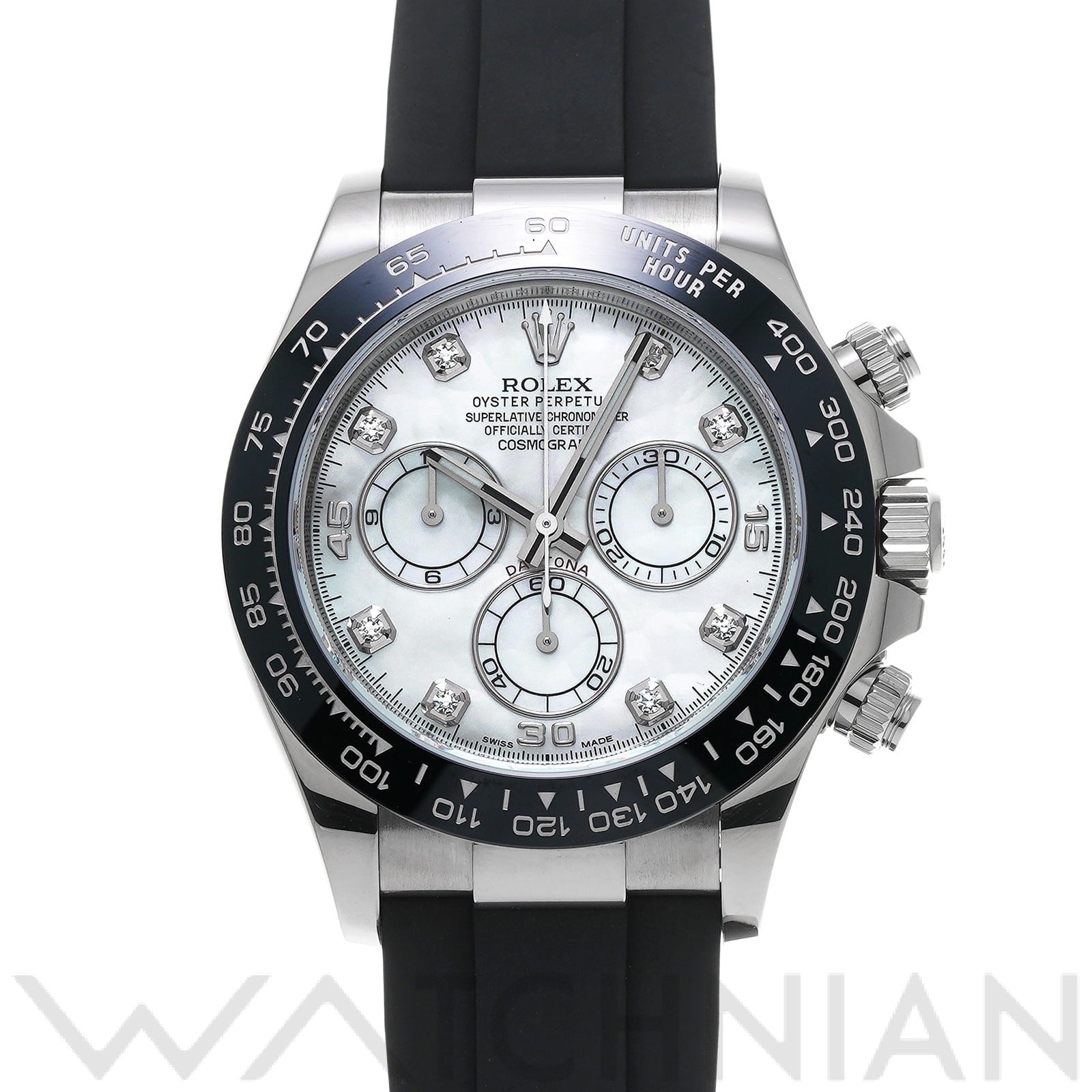 ロレックス コスモグラフ デイトナ 116519LNNG ホワイトシェル/ダイヤモンド メンズ 時計 【中古】【wristwatch】
