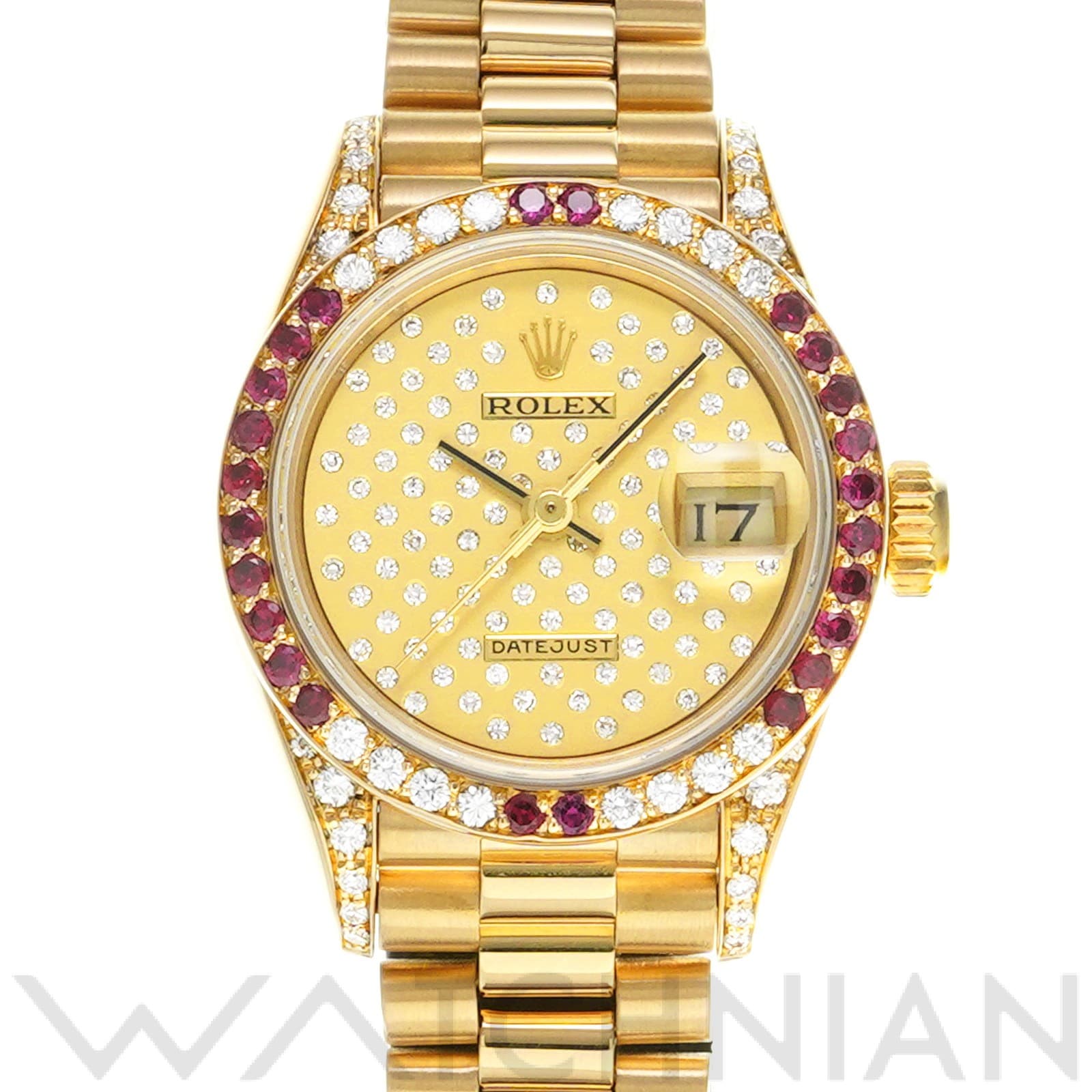 ロレックス デイトジャスト 26 69038 シャンパン/ダイヤモンド レディース 時計 【中古】【wristwatch】