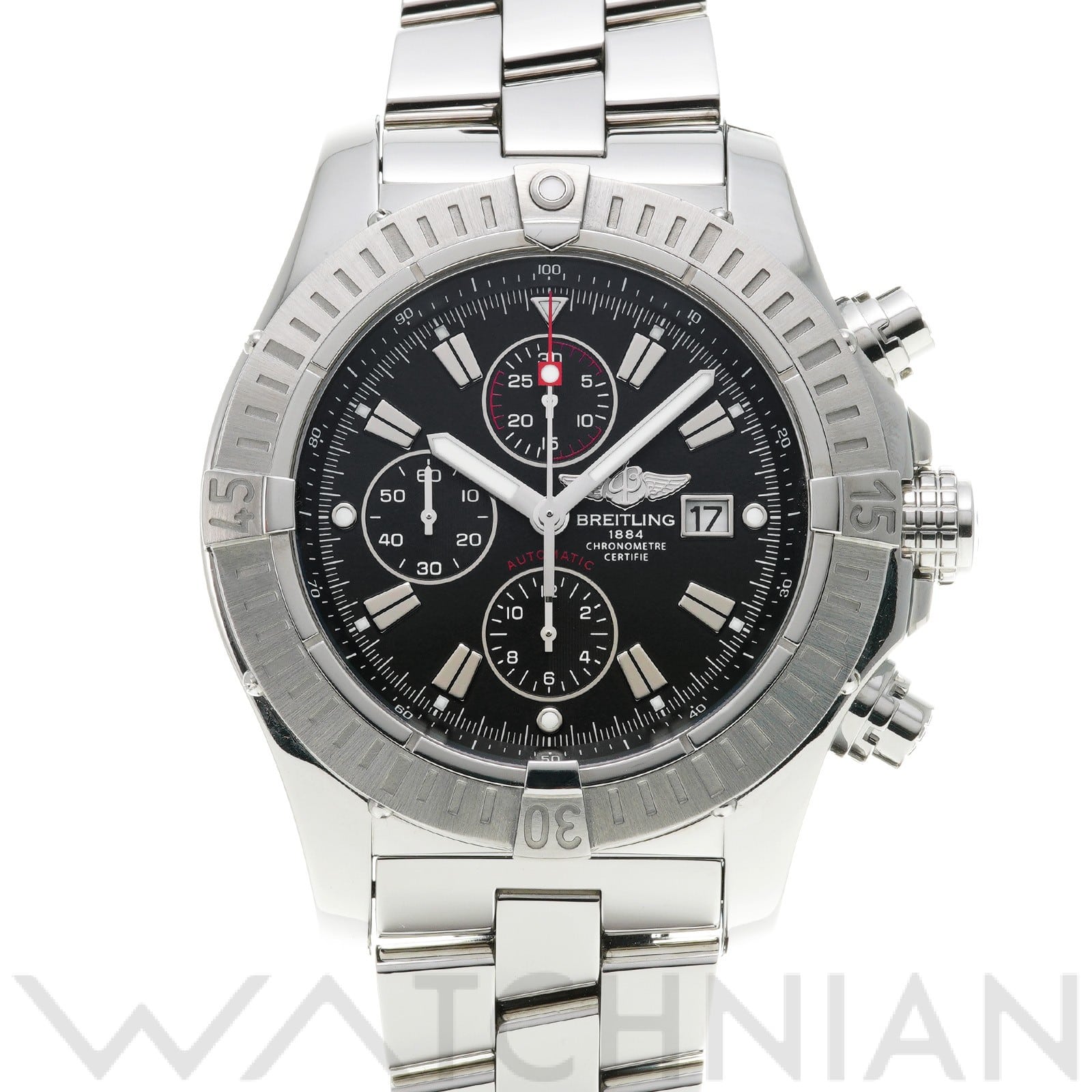 ブライトリング / BREITLING スーパーアベンジャー A337B07PRS ブラック メンズ 時計 【中古】【wristwatch】