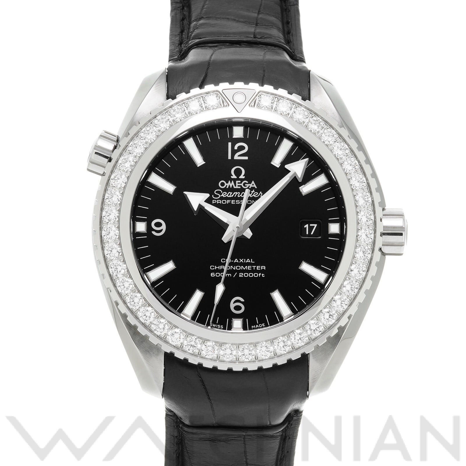 シーマスター プラネットオーシャン 600 コーアクシャル 232.18.46.21.01.001 ブラック オメガ OMEGA メンズ 【中古】