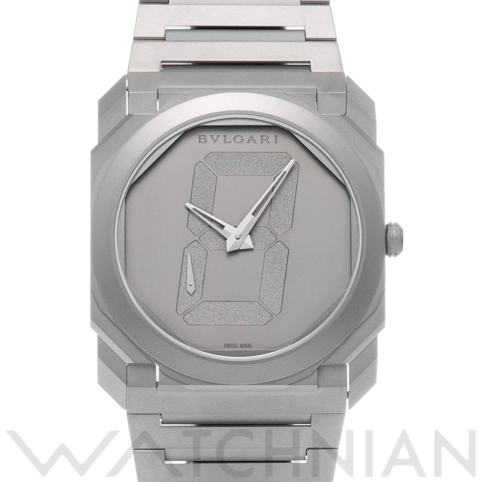 ブルガリ / BVLGARI オクト フィニッシモ 宮島達男 BGO40TXT グレー メンズ 時計 【中古】【wristwatch】