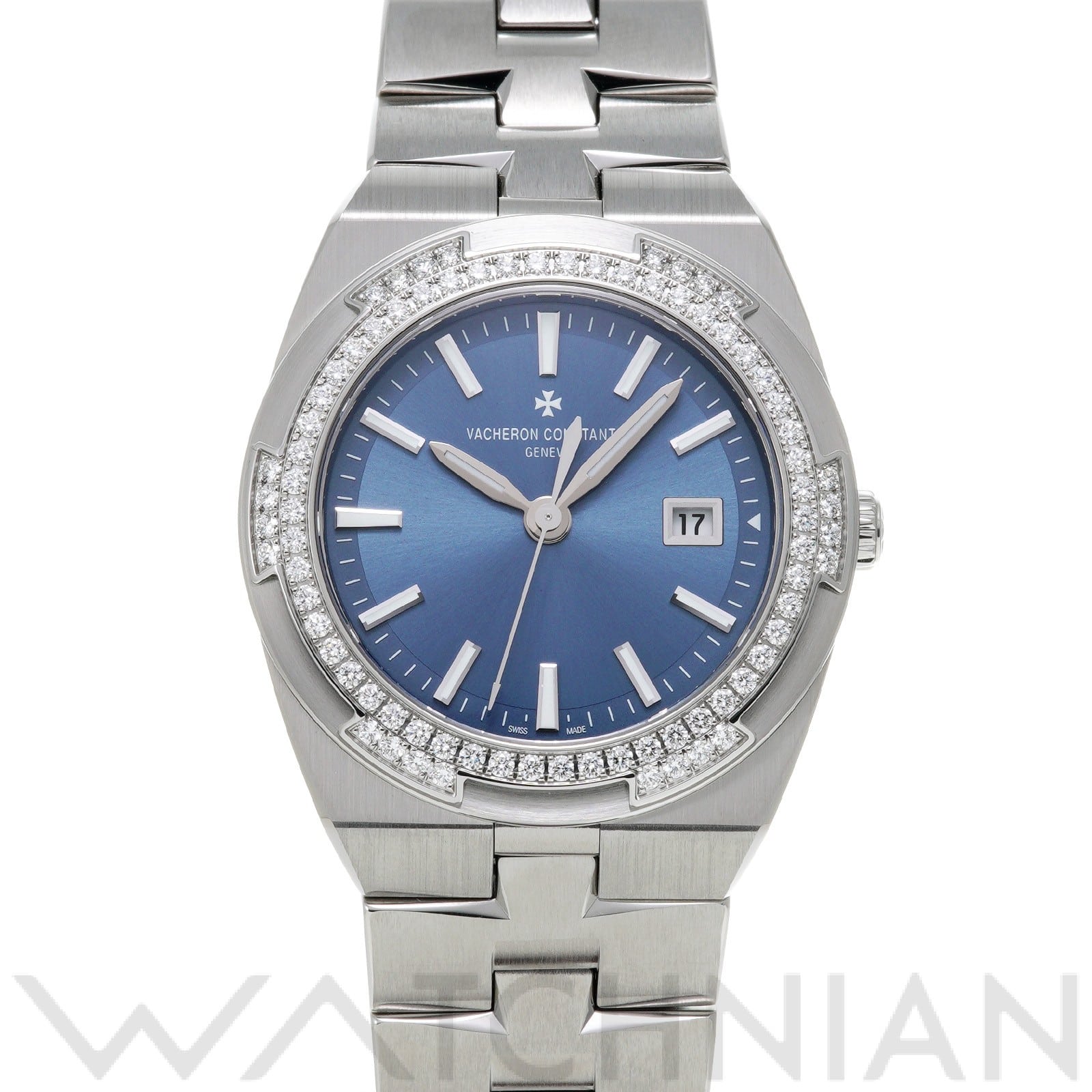 ヴァシュロン コンスタンタン / VACHERON CONSTANTIN オーバーシーズ クォーツ 1205V/100A-B590 デニムブルー レディース 時計 【中古】【wristwatch】