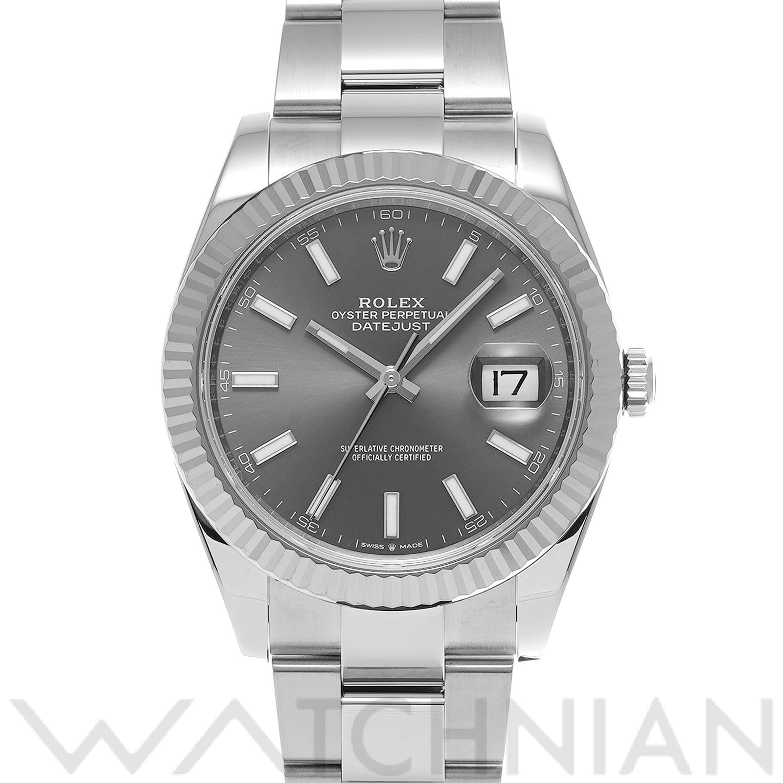 ロレックス デイトジャスト 41 126334 スレート メンズ 時計 【中古】【wristwatch】