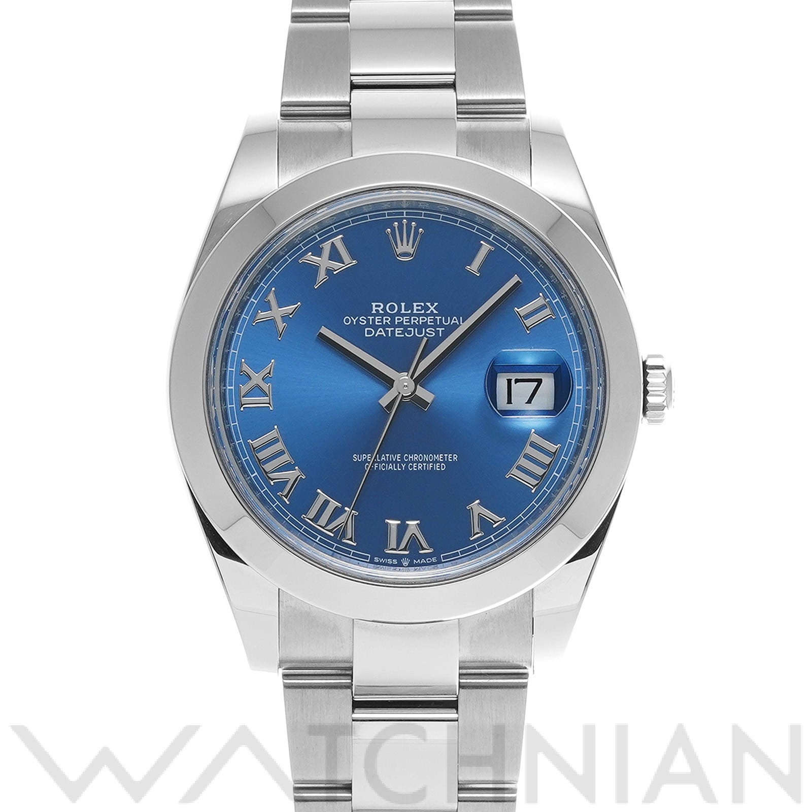 デイトジャスト 41 126300 ランダムシリアル アズーロブルー ロレックス ROLEX メンズ 【中古】