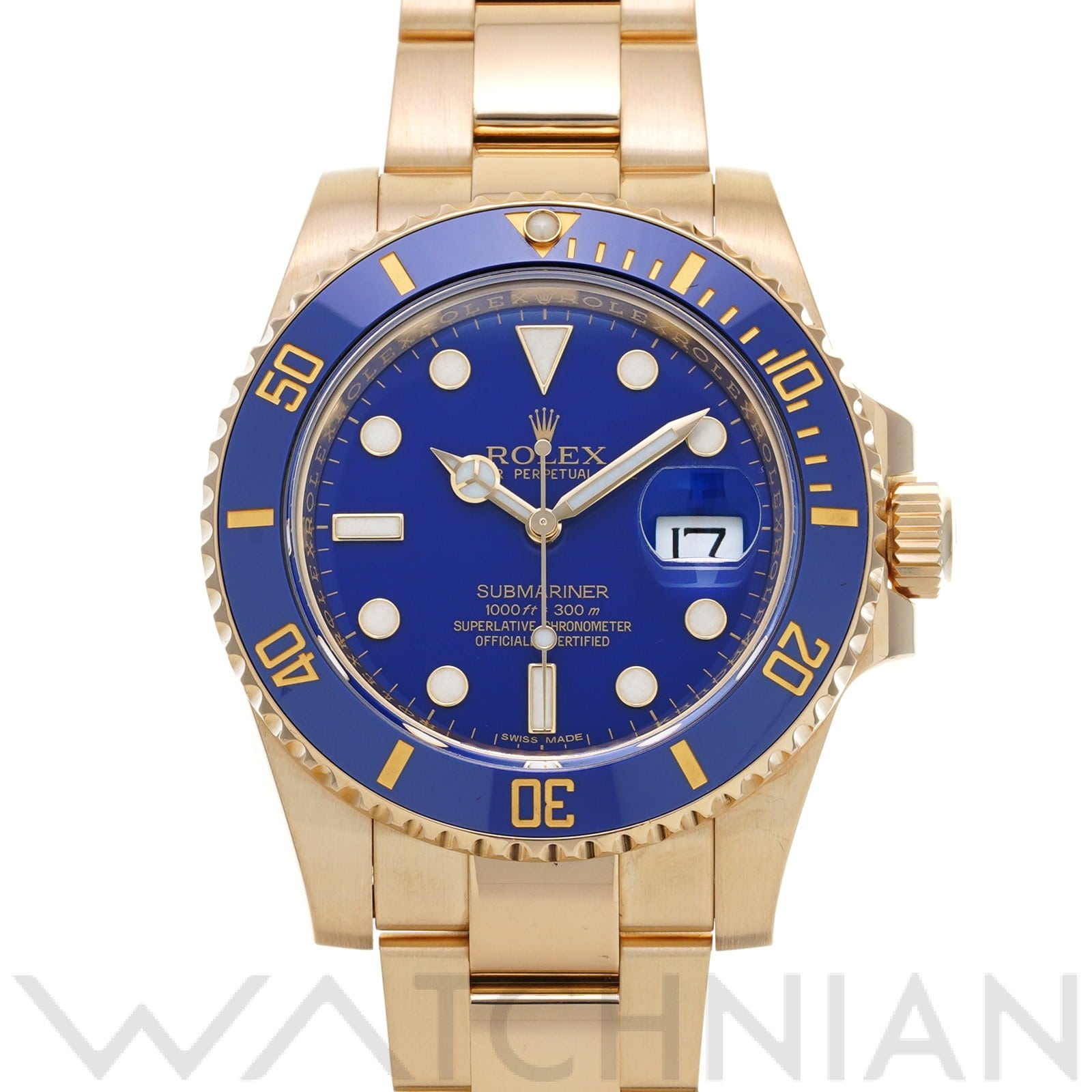 サブマリーナ デイト 116618LB G番(2012年頃製造) ブルー ロレックス ROLEX メンズ 【中古】