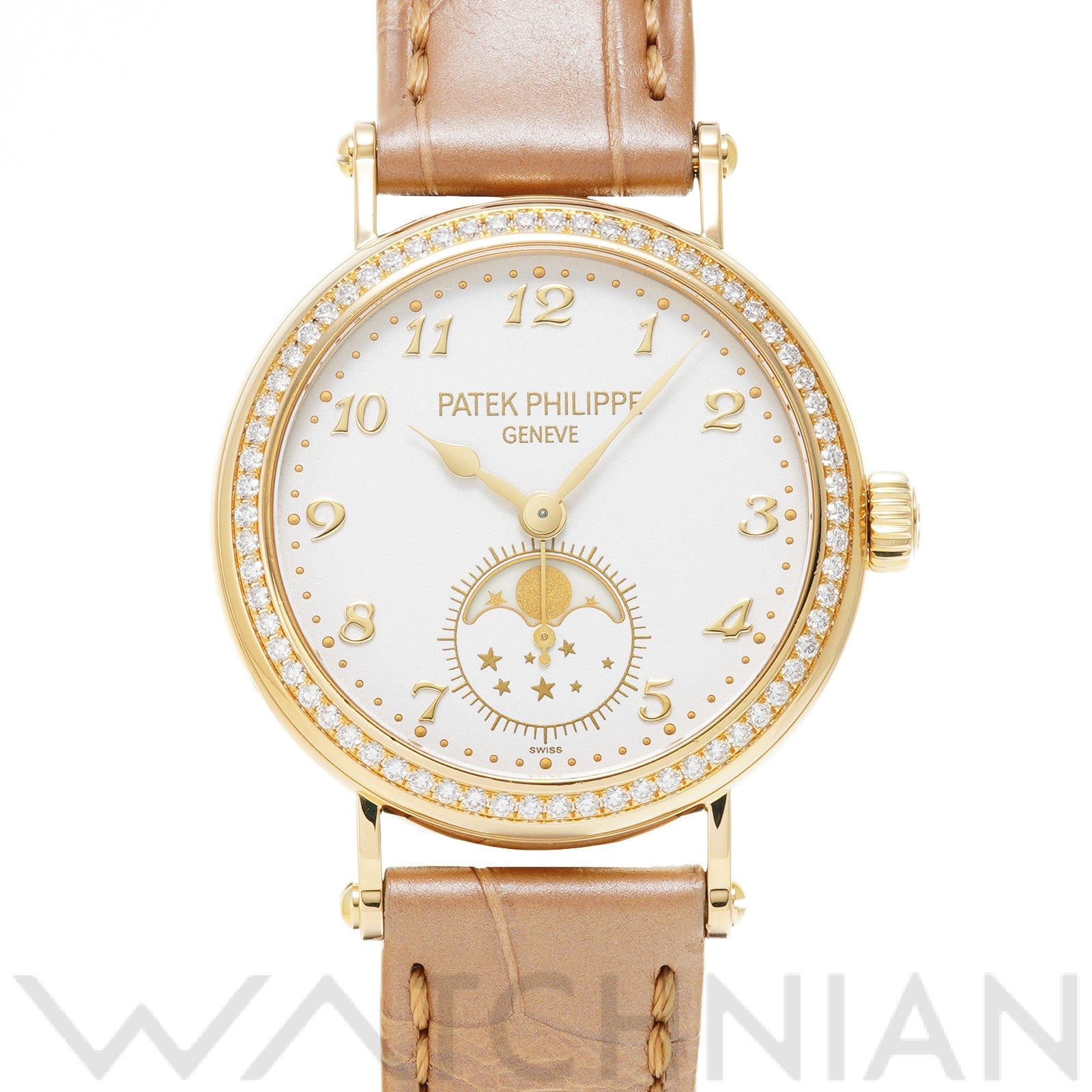 コンプリケーション ムーンフェイズ 7121J-001 クリーム・グレイン パテックフィリップ PATEK PHILIPPE レディース 【中古】