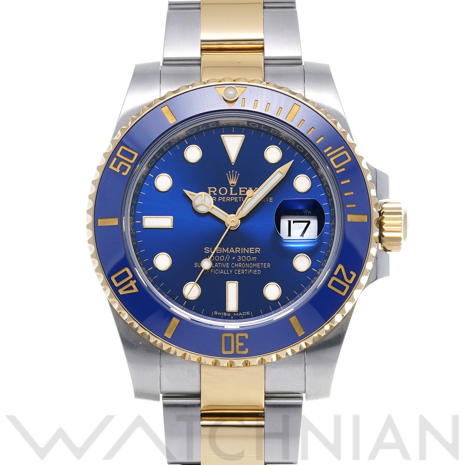 サブマリーナ デイト 116613LB ランダムシリアル ブルー ロレックス ROLEX メンズ 【中古】