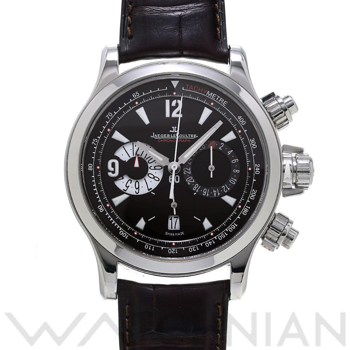 ジャガー ルクルト マスター コンプレッサー クロノグラフ Q1758470 ブラック メンズ 時計 【中古】【wristwatch】