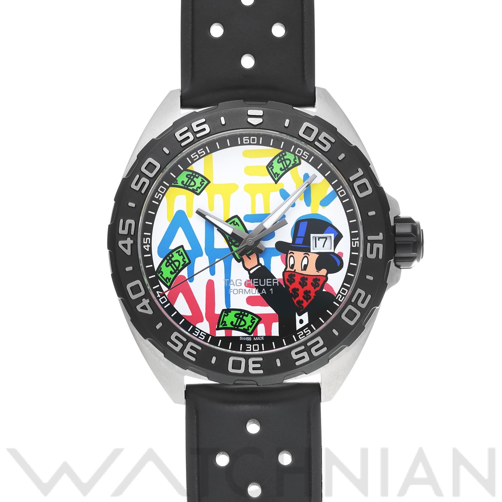 フォーミュラ1 クォーツ アレック・モノポリー WAZ1119.FT8023 ブラック タグホイヤー TAG HEUER メンズ 【中古】