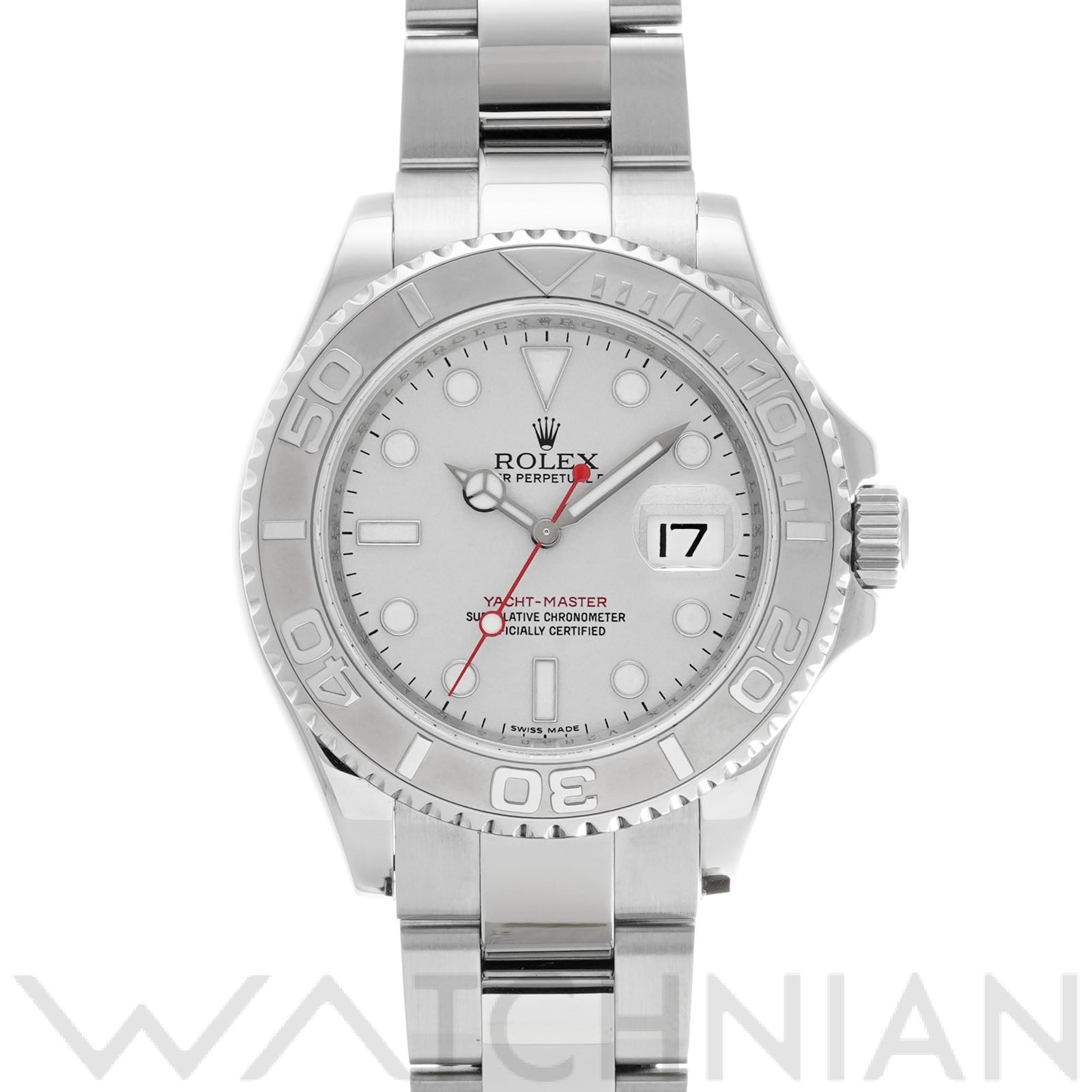 ヨットマスター ロレジウム 16622 V番(2009年頃製造) グレー ロレックス ROLEX メンズ 【中古】