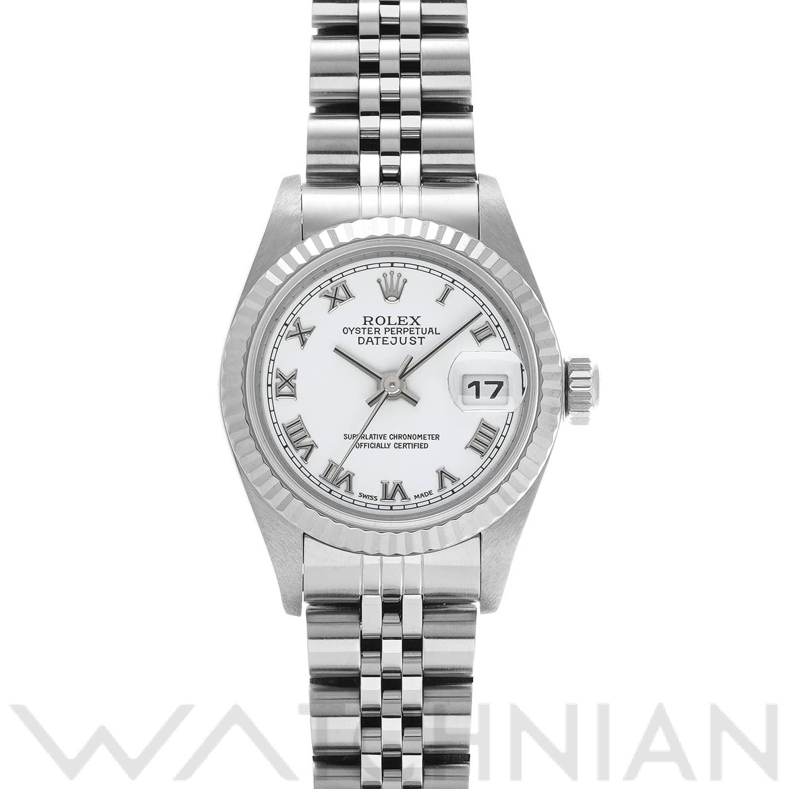 ロレックス デイトジャスト 79174 ホワイト レディース 時計 【中古】【wristwatch】