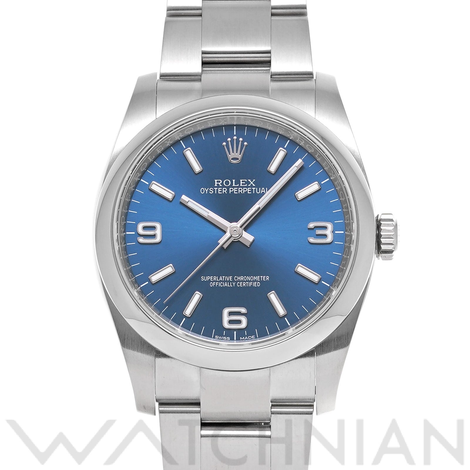 ロレックス オイスターパーペチュアル 36 116000 ブルー メンズ 時計 【中古】【wristwatch】