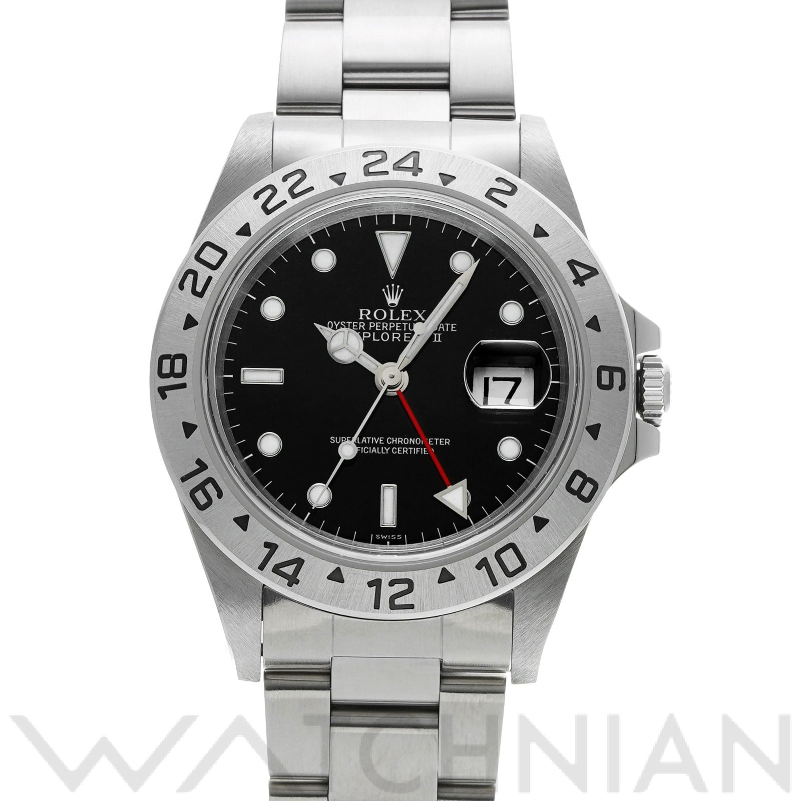 ロレックス エクスプローラーII 16570 ブラック メンズ 時計 【中古】【wristwatch】