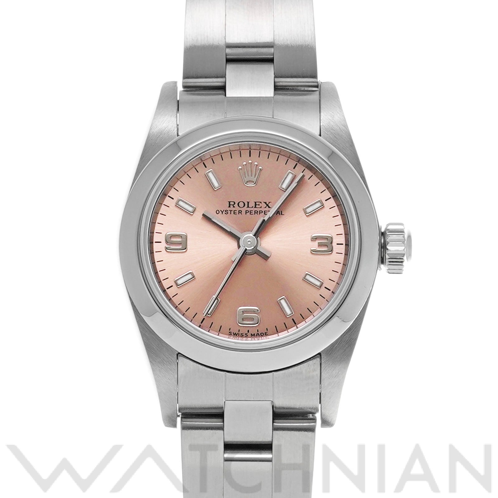 オイスターパーペチュアル 76080 F番(2003年頃製造) ピンク ロレックス ROLEX レディース 【中古】
