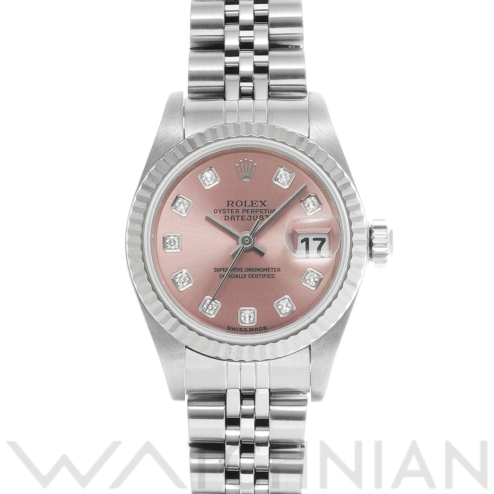 ロレックス デイトジャスト 79174G ピンク/ダイヤモンド レディース 時計 【中古】【wristwatch】