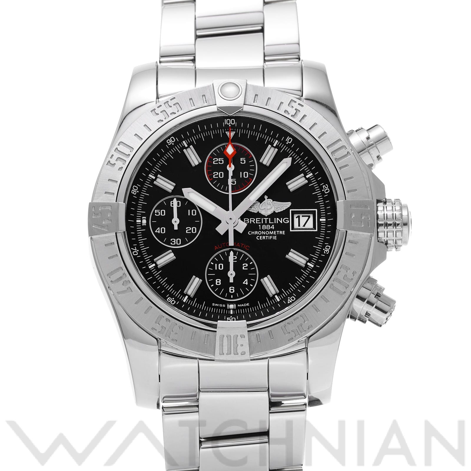 ブライトリング / BREITLING アベンジャーII A1338111/BC32 ブラック メンズ 時計 【中古】【wristwatch】
