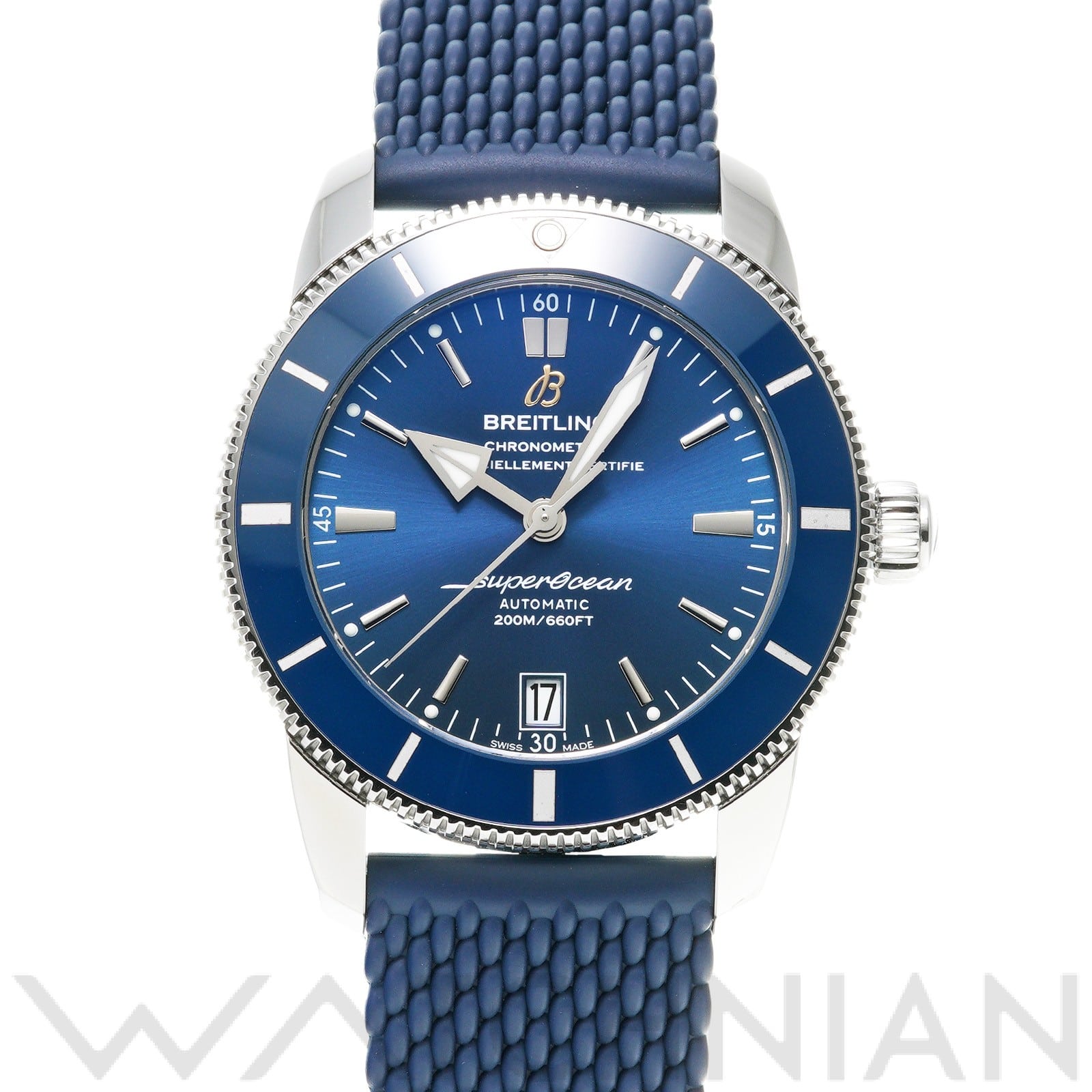 スーパーオーシャン ヘリテージ B20 オートマチック 42 AB2010161C1S1 ブルー ブライトリング BREITLING メンズ 【中古】