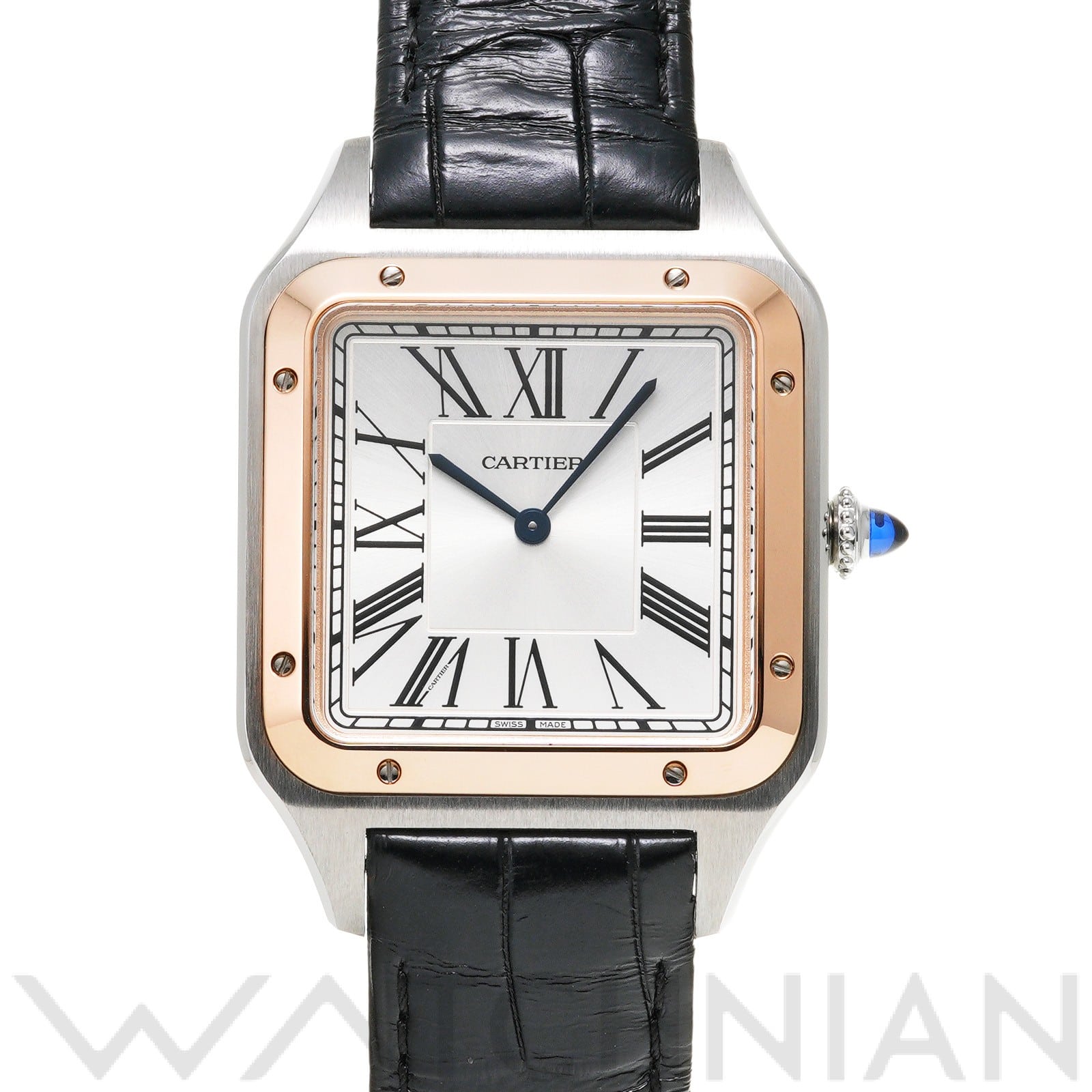 サントス デュモン XL W2SA0017 シルバー カルティエ CARTIER レディース 【中古】
