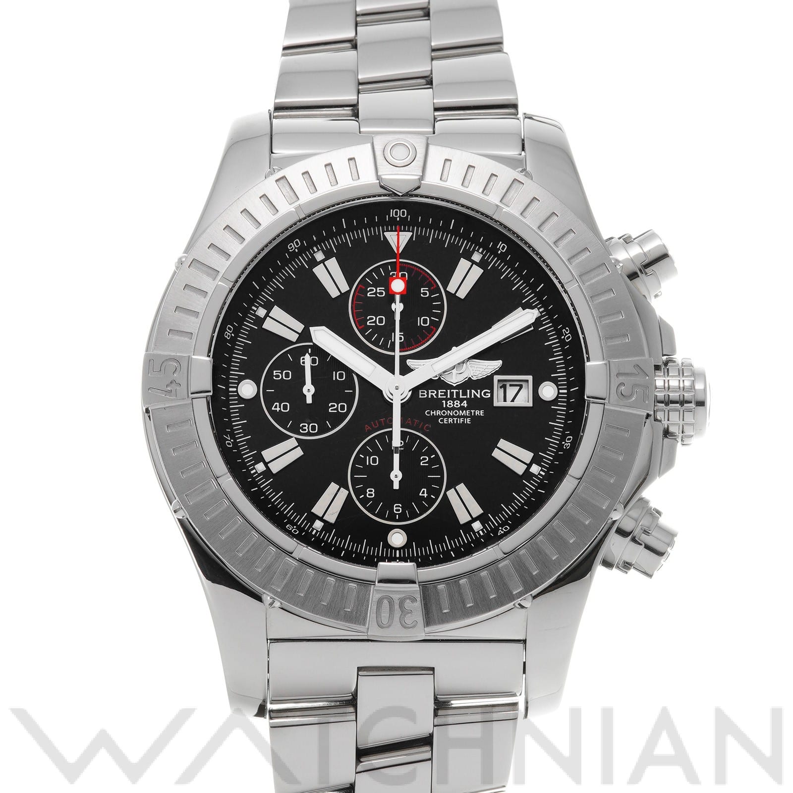 ブライトリング / BREITLING スーパーアベンジャー A337B07PRS ブラック メンズ 時計 【中古】【wristwatch】