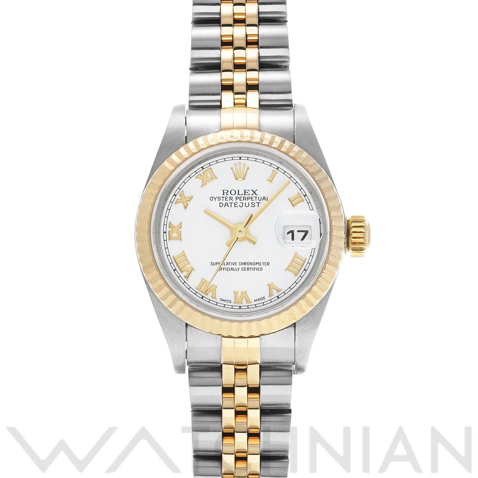 ロレックス デイトジャスト 79173 ホワイト レディース 時計 【中古】【wristwatch】