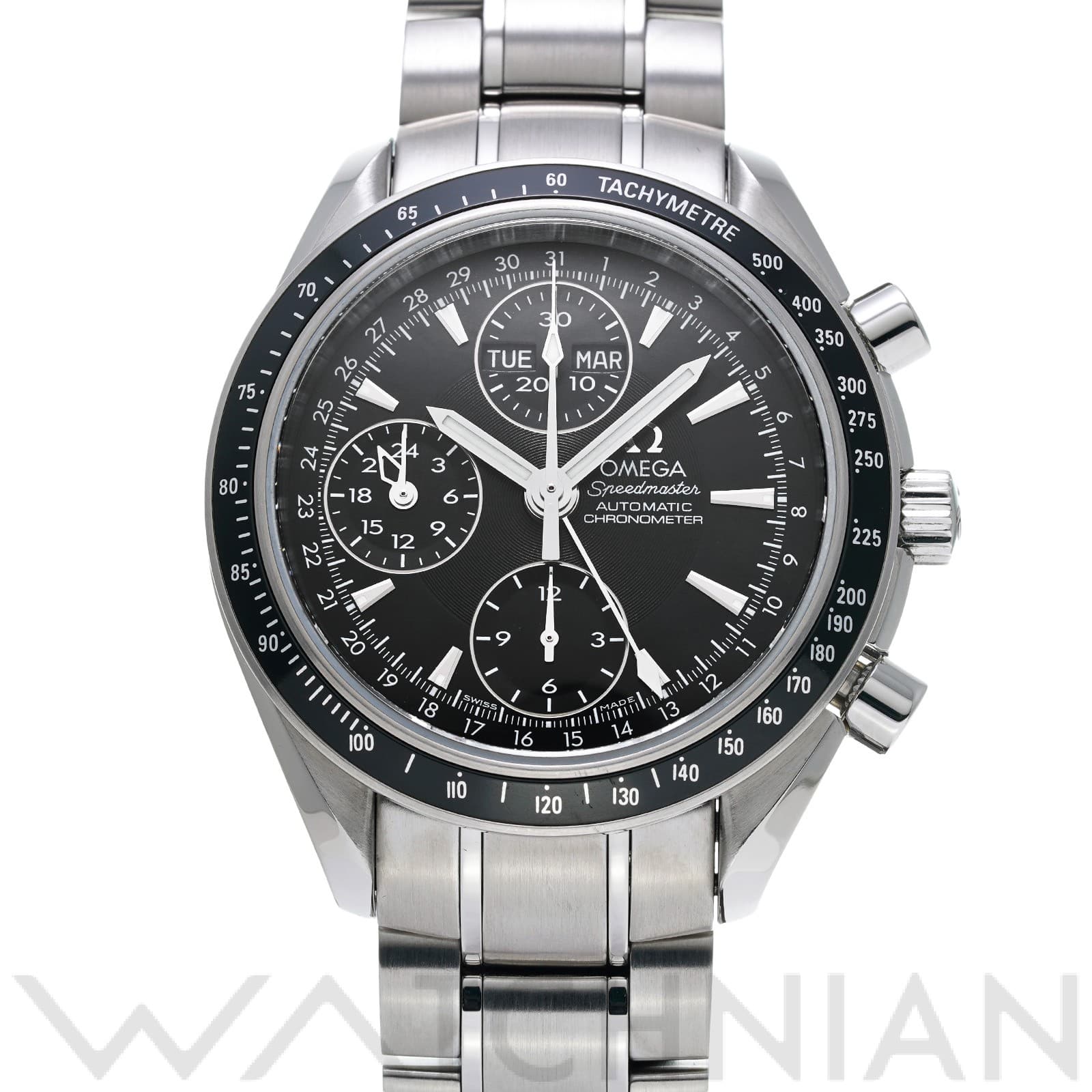 オメガ / OMEGA スピードマスター トリプルカレンダー 3220.50 ブラック メンズ 時計 【中古】【wristwatch】