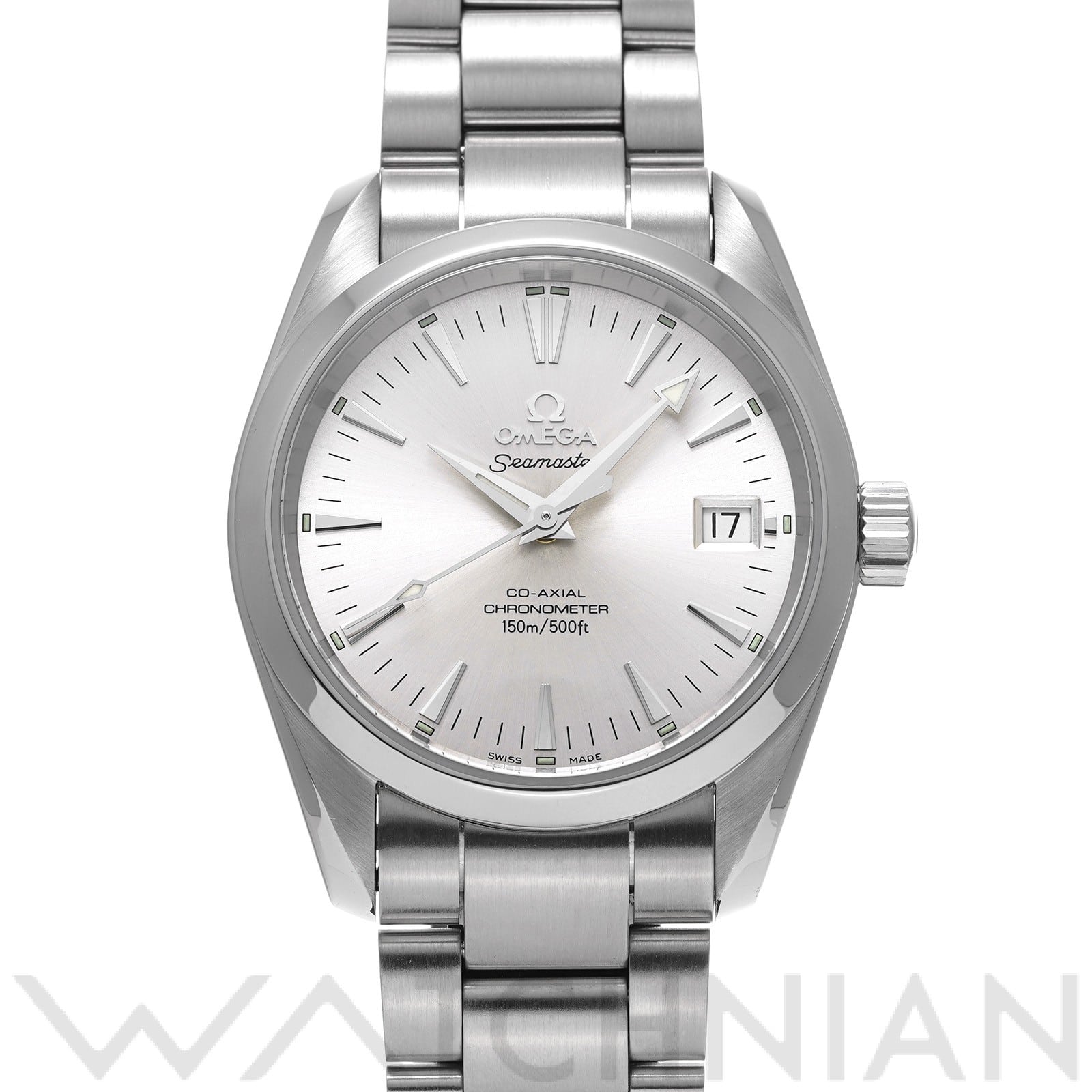 オメガ / OMEGA シーマスター アクアテラ コーアクシャル ミッドサイズ 2504.30 シルバー メンズ 時計 【中古】【wristwatch】