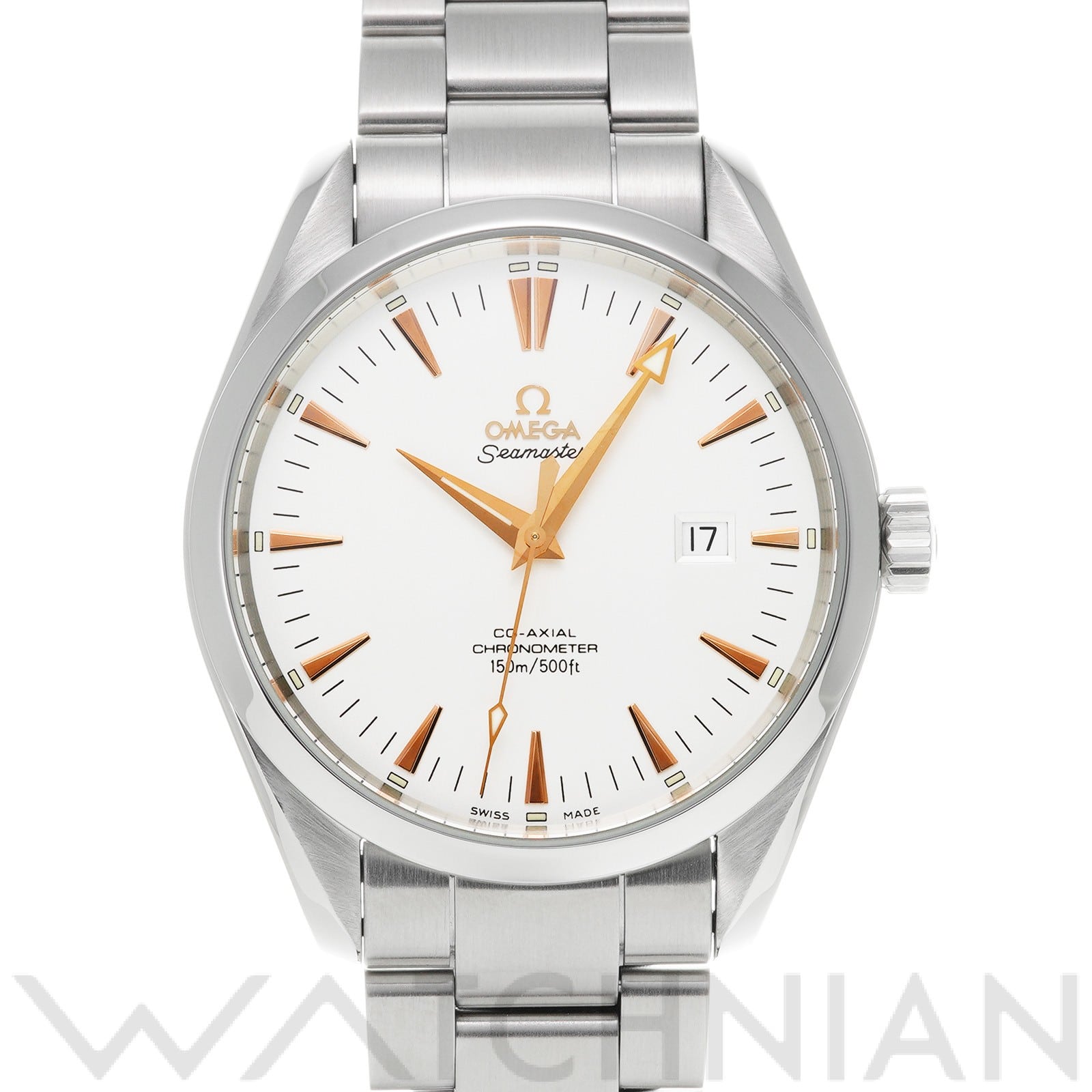 オメガ / OMEGA シーマスター アクアテラ コーアクシャル ビッグサイズ 2502.34 シルバー メンズ 時計 【中古】【wristwatch】