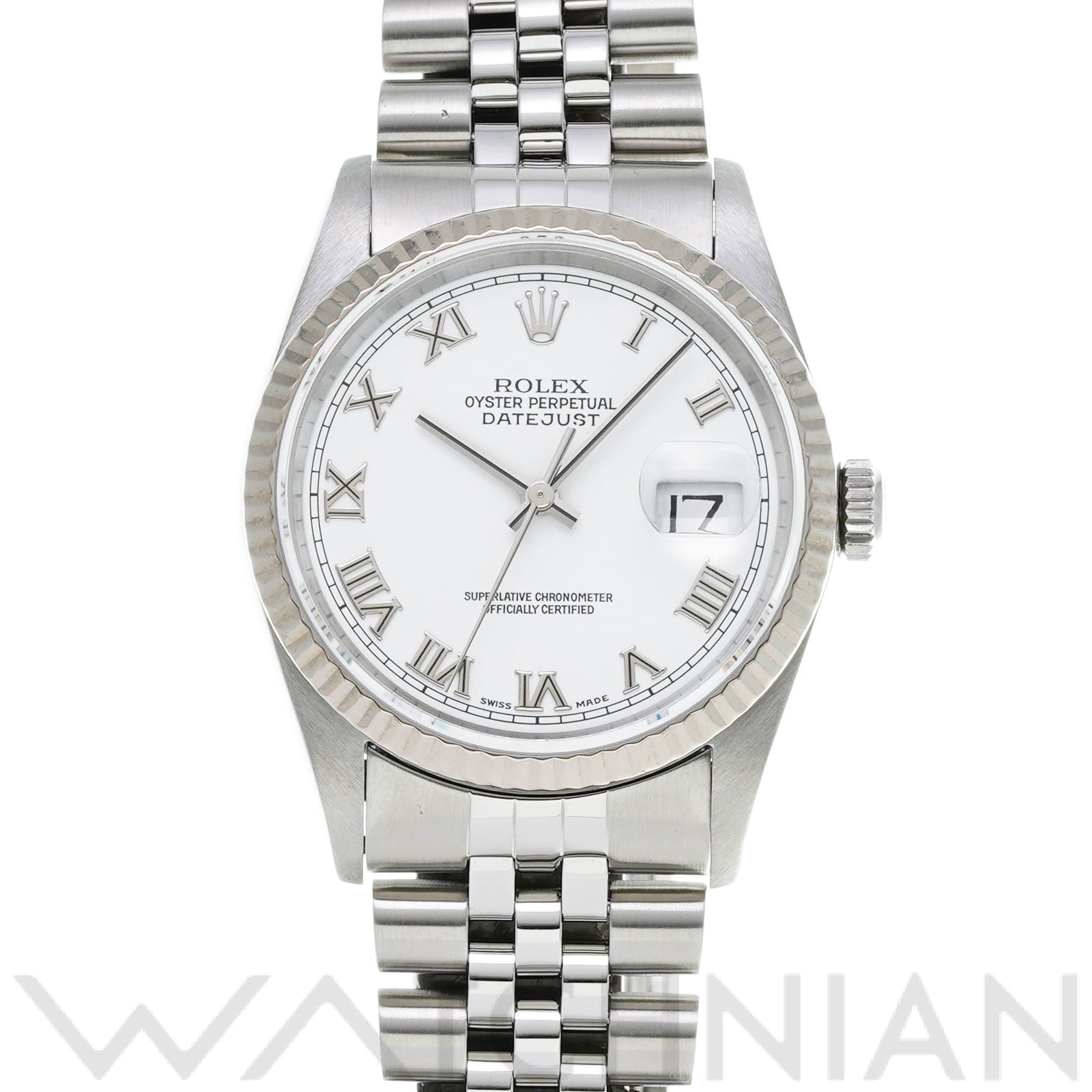 ロレックス デイトジャスト 16234 ホワイト メンズ 時計 【中古】【wristwatch】